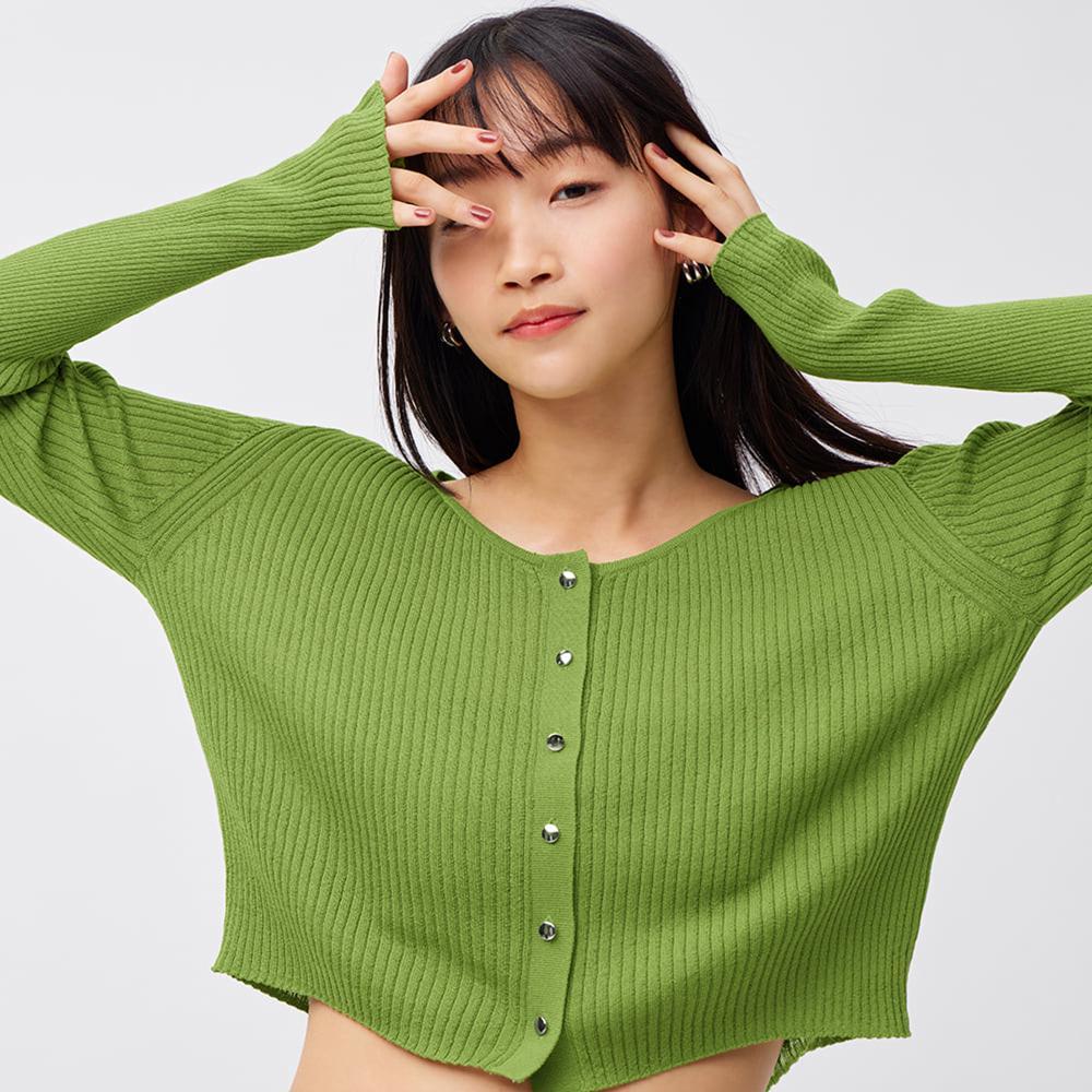 シン_服類セール中 女裝Sheer Short Cardigan(L) - GU香港