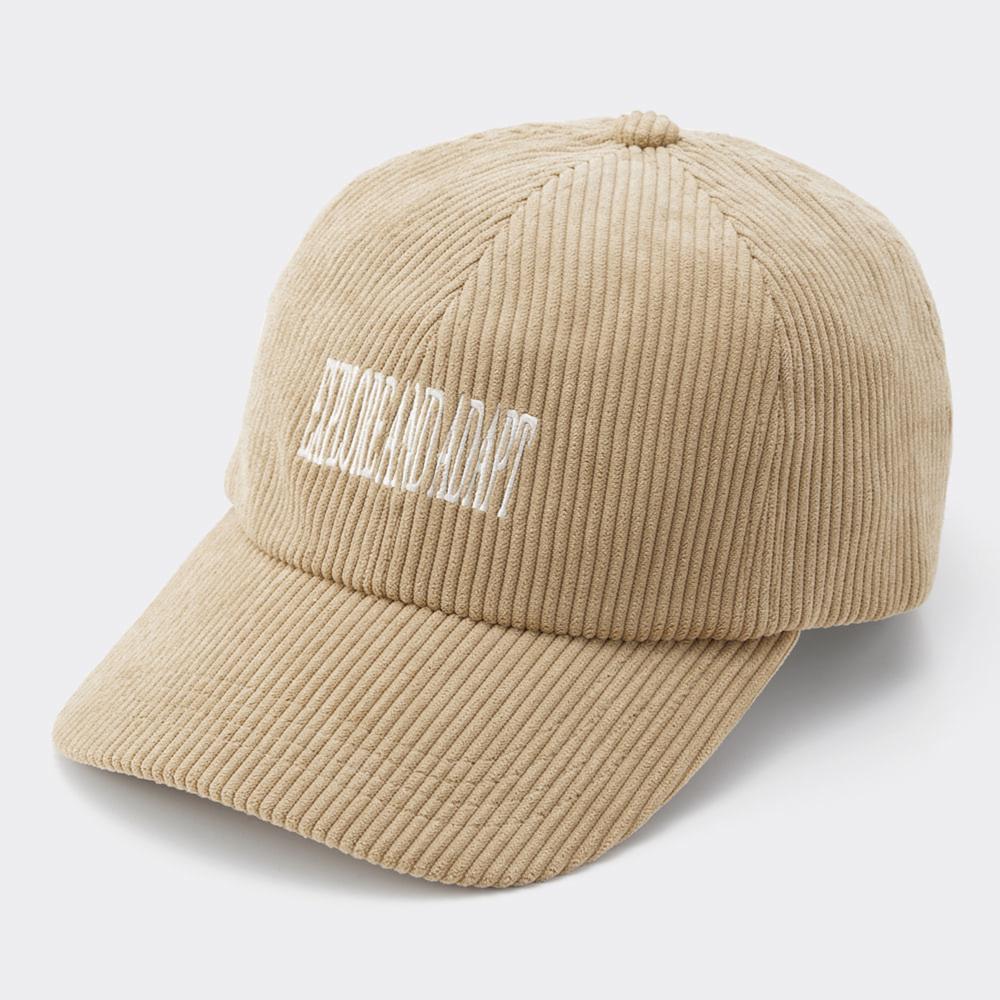 UV Protection Corduroy Logo Cap