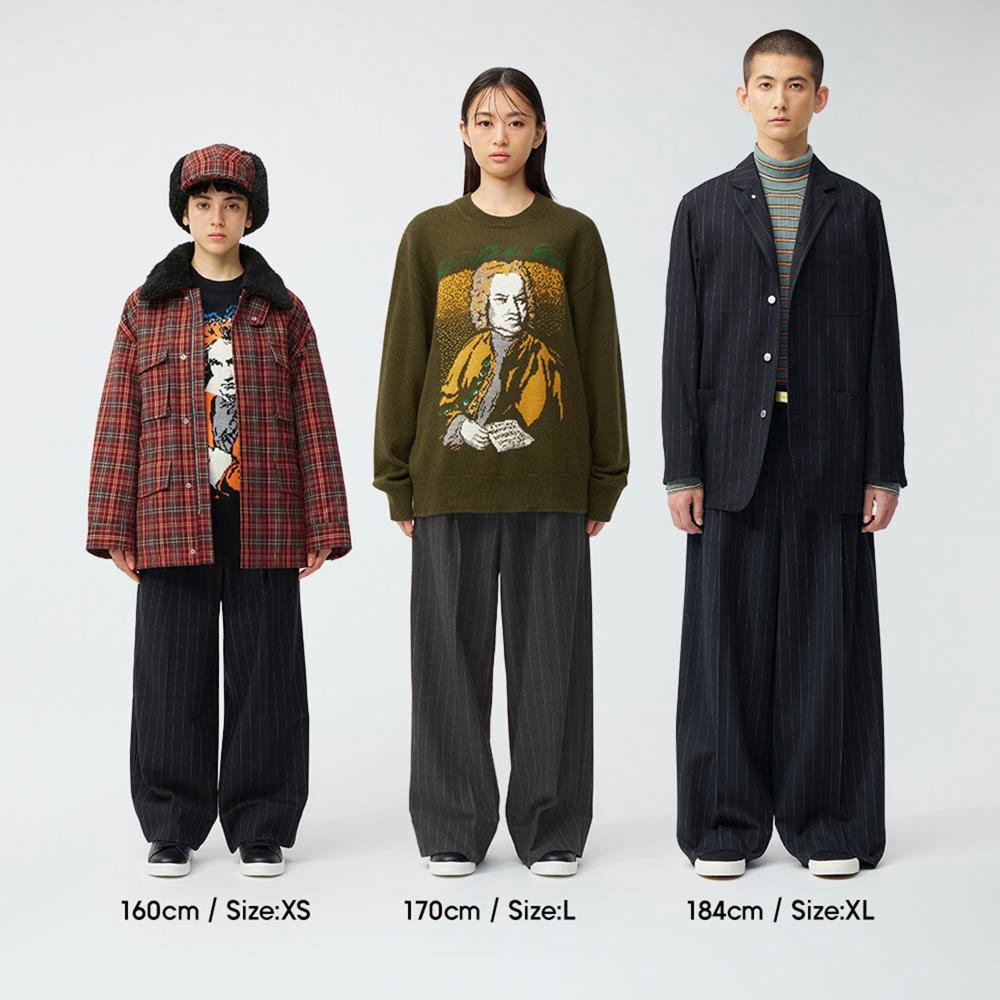 スムースVネックセーター(長袖)Z