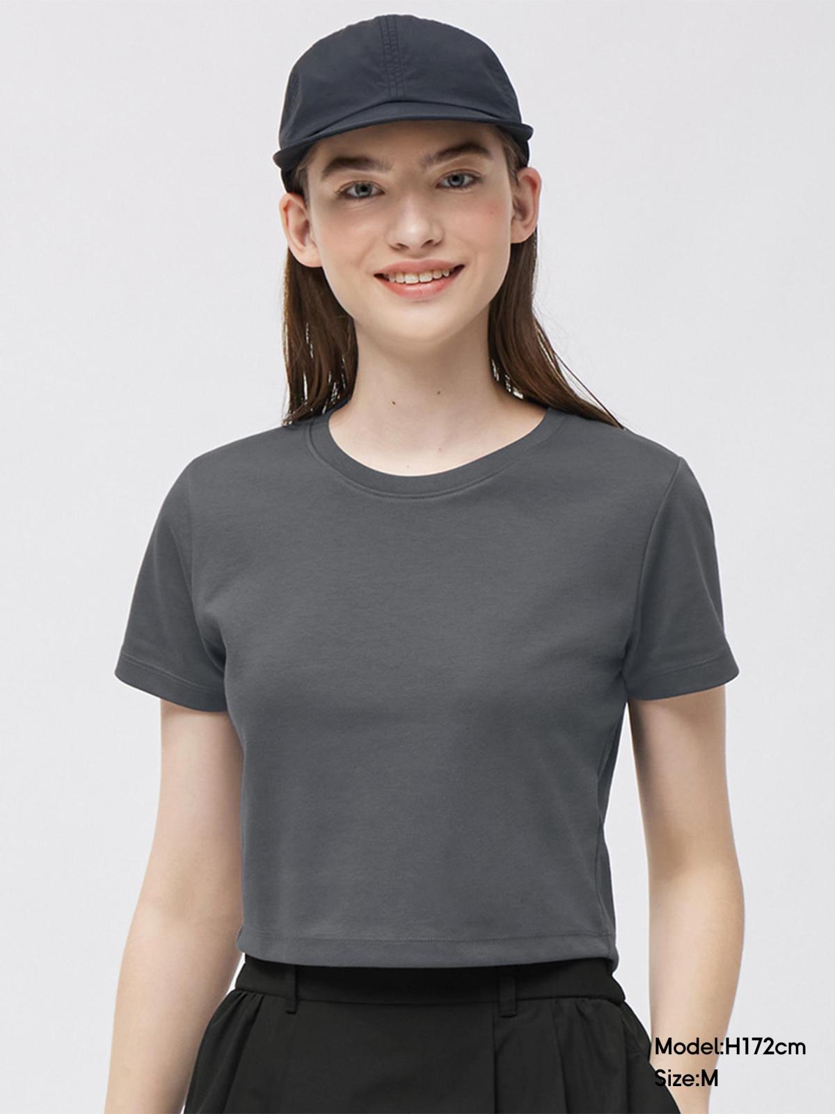 Dry Mini T-Shirt(S)、Denim Front Zip Dress」的穿搭靈感 - GU香港