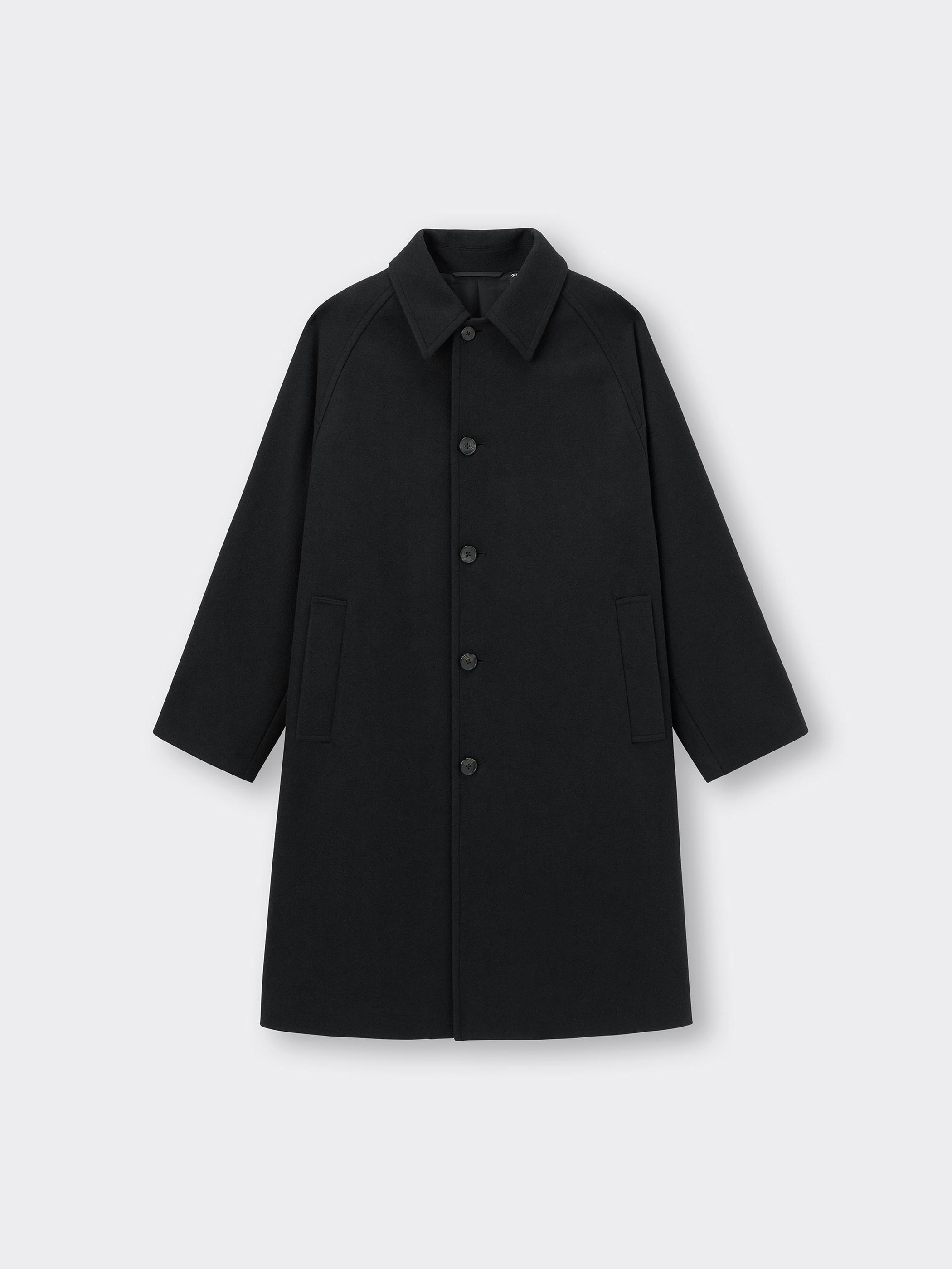 男裝Cozy Melton Balmacaan Coat - GU香港