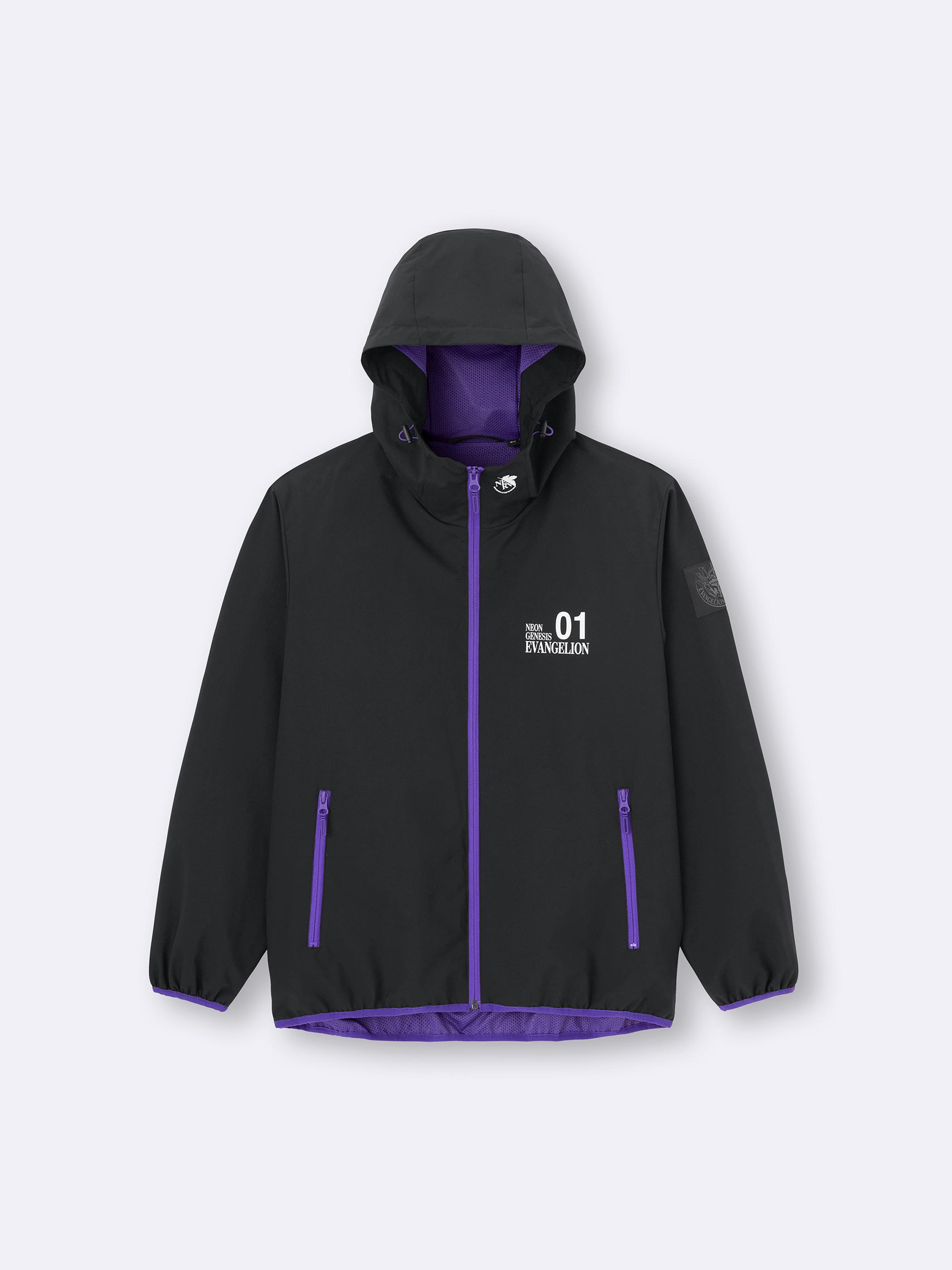 新品 EVANGELION×GU ウィンドプルーフシェルパーカエヴァ L 男裝Windproof Shell Parka/EVANGELION - GU香港