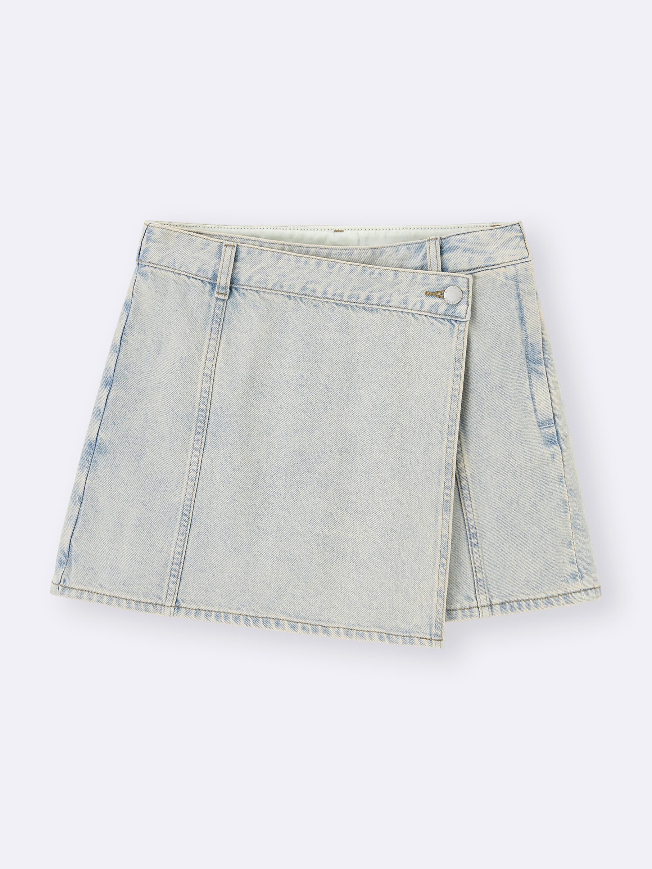 女裝Denim Wrap Skort/OSQ - GU香港