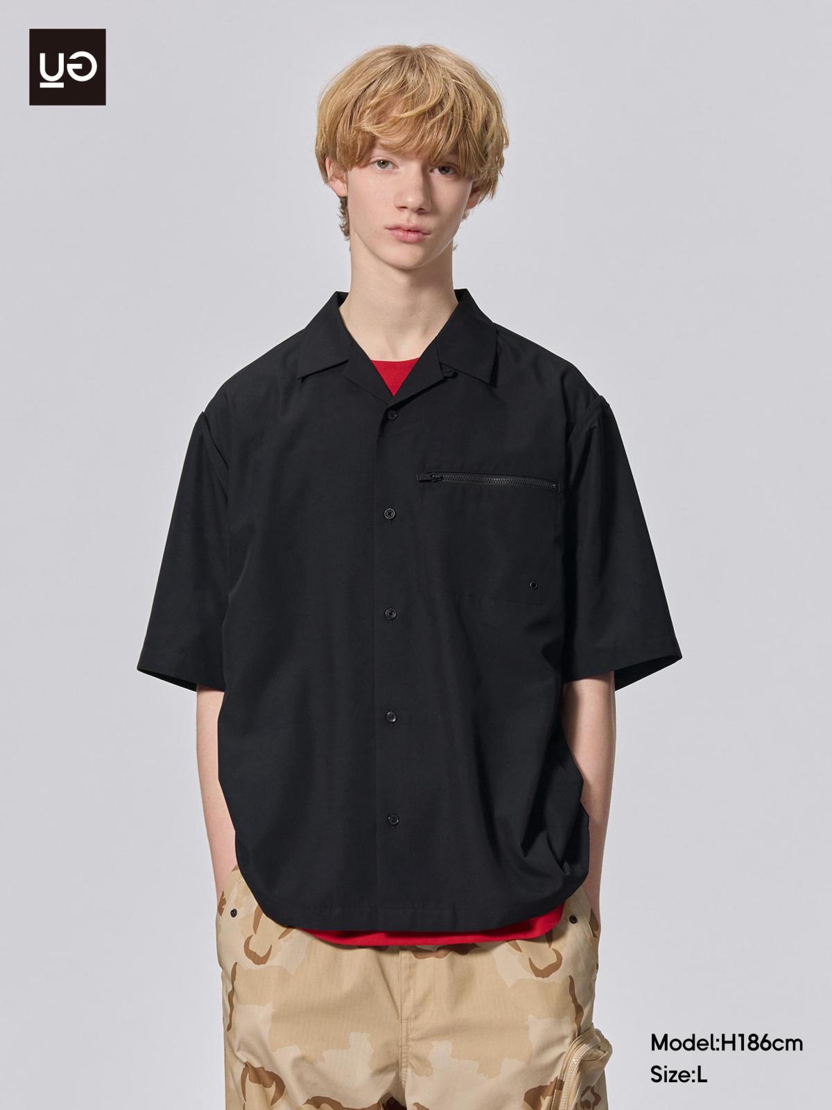 トップス UNDERCOVER 21SS open collar shirts Flared Slacks、Open Collar Shirt/HalfSlv/UNDERCOVER1」的穿搭靈感