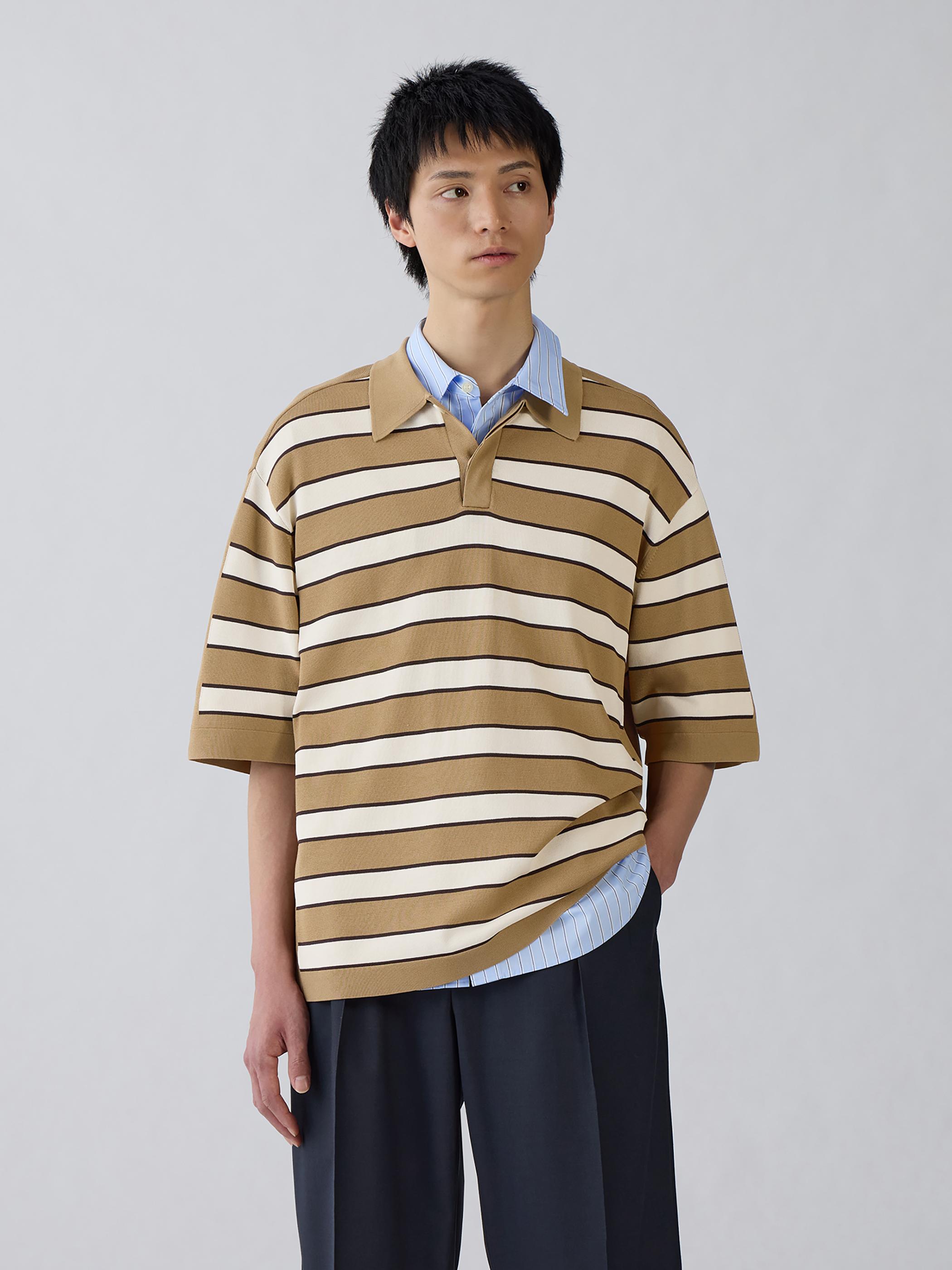 男裝Knitted Polo Shirt/Halfslv/by rokh - GU香港