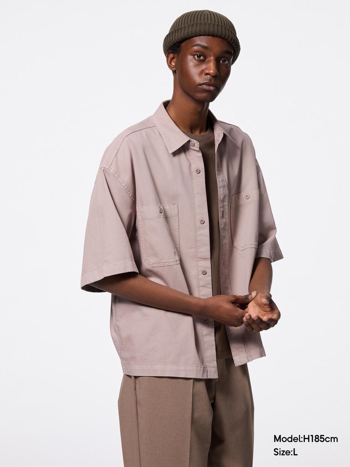 トップス toomi Tomomi - Twill Boxy Work Shirt/HalfSlv/Q Outfit | StyleHint