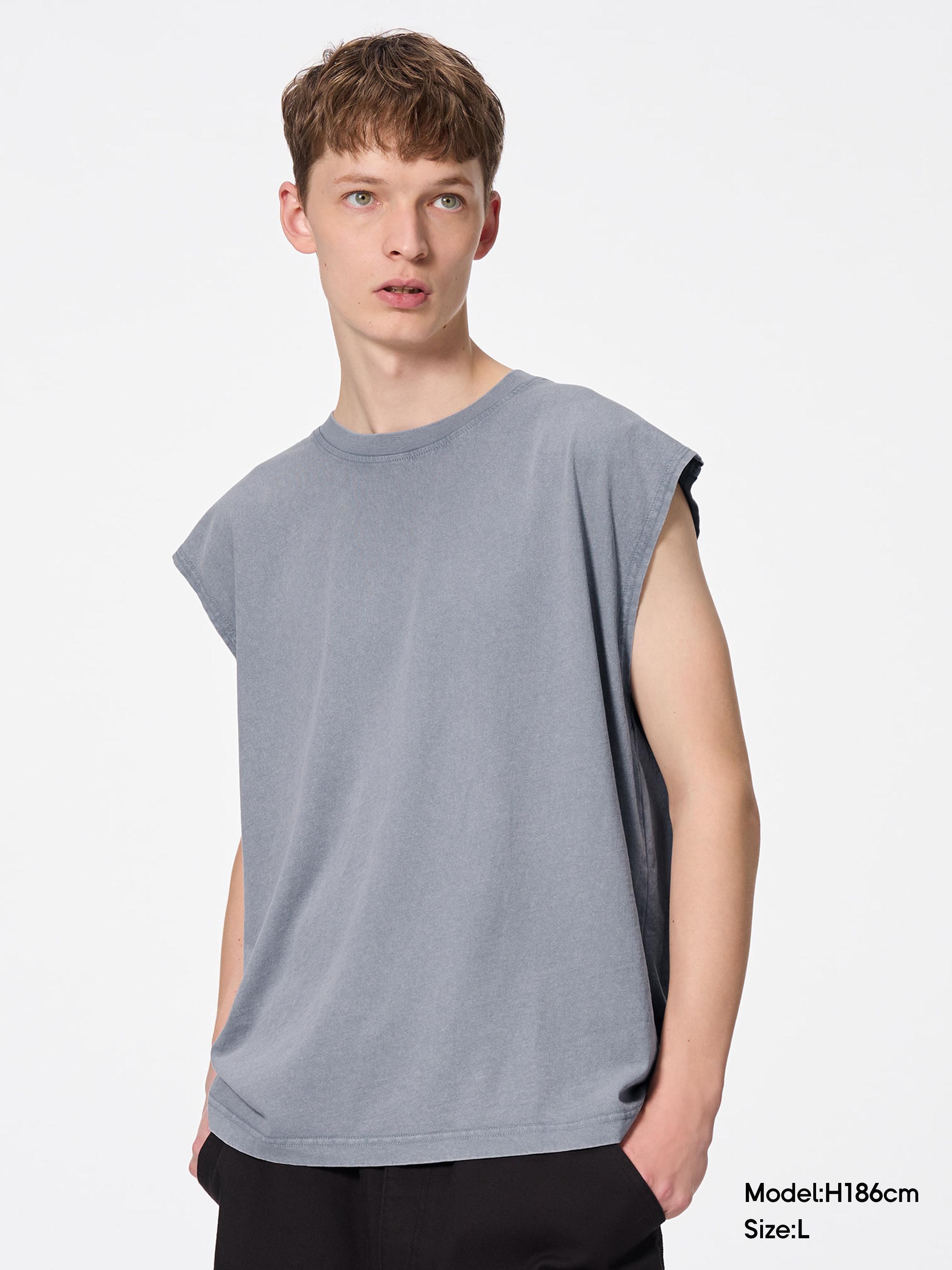 せきせいくうページ 男裝Washed Sleeveless T-Shirt/Q - GU香港