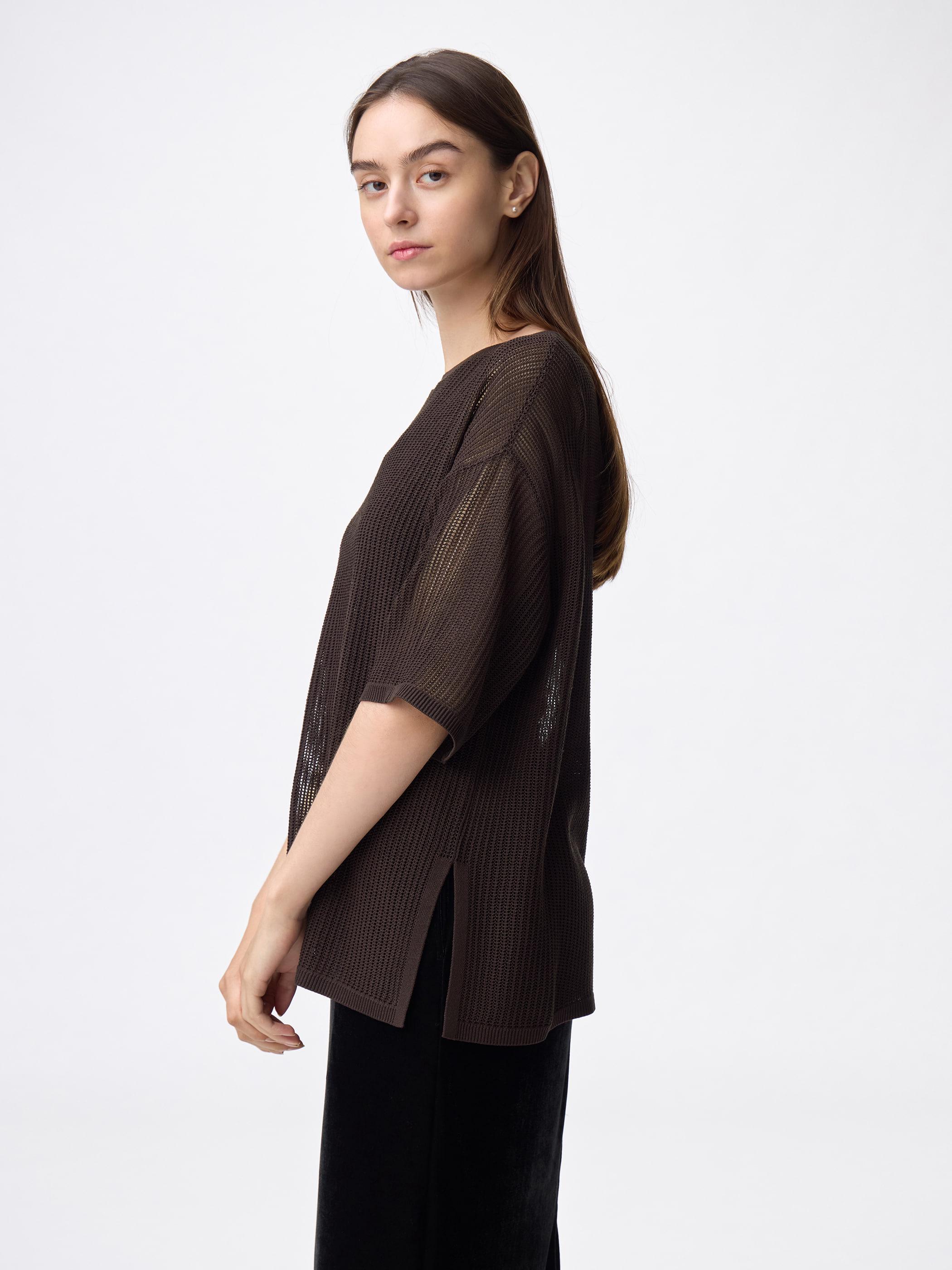 女裝Mesh Oversized Pullover/Halfslv/Q - GU香港