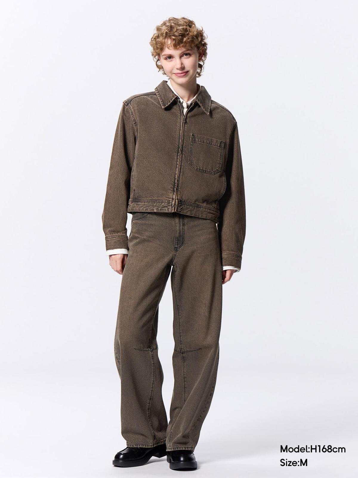 Dry Mini T-Shirt(S)、Denim Front Zip Dress」的穿搭靈感 - GU香港