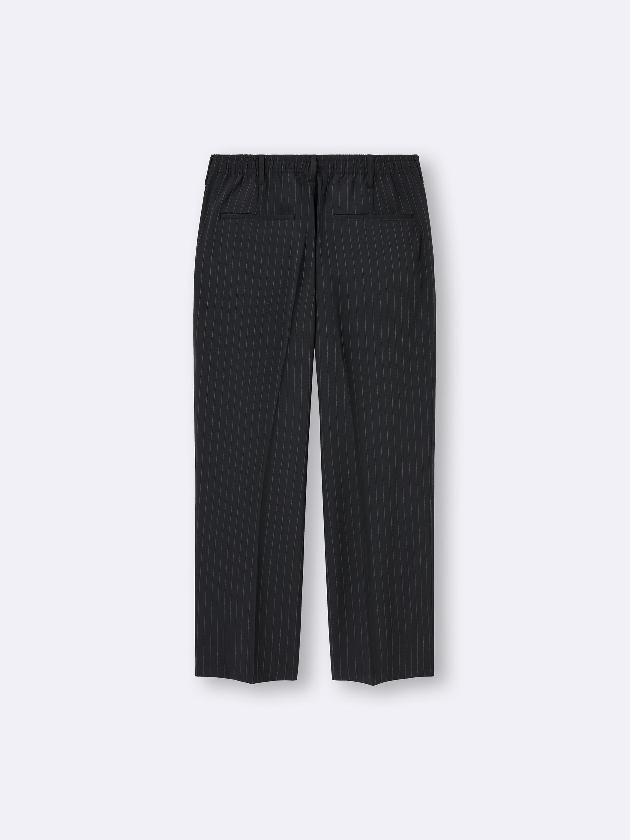 男裝Wide Slacks/Stripe - GU香港