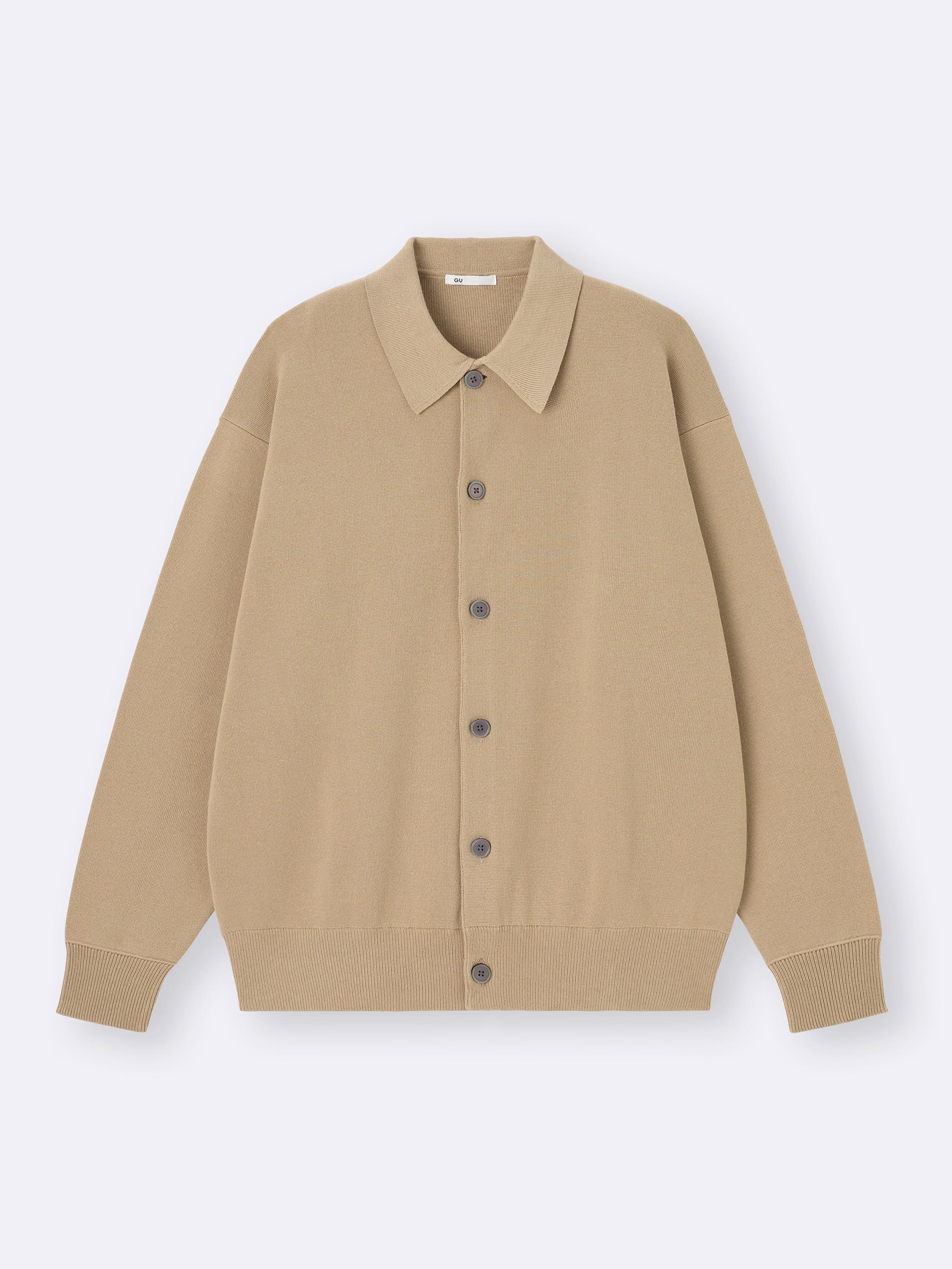 男女通用Milano Ribbed Polo Cardigan - GU香港