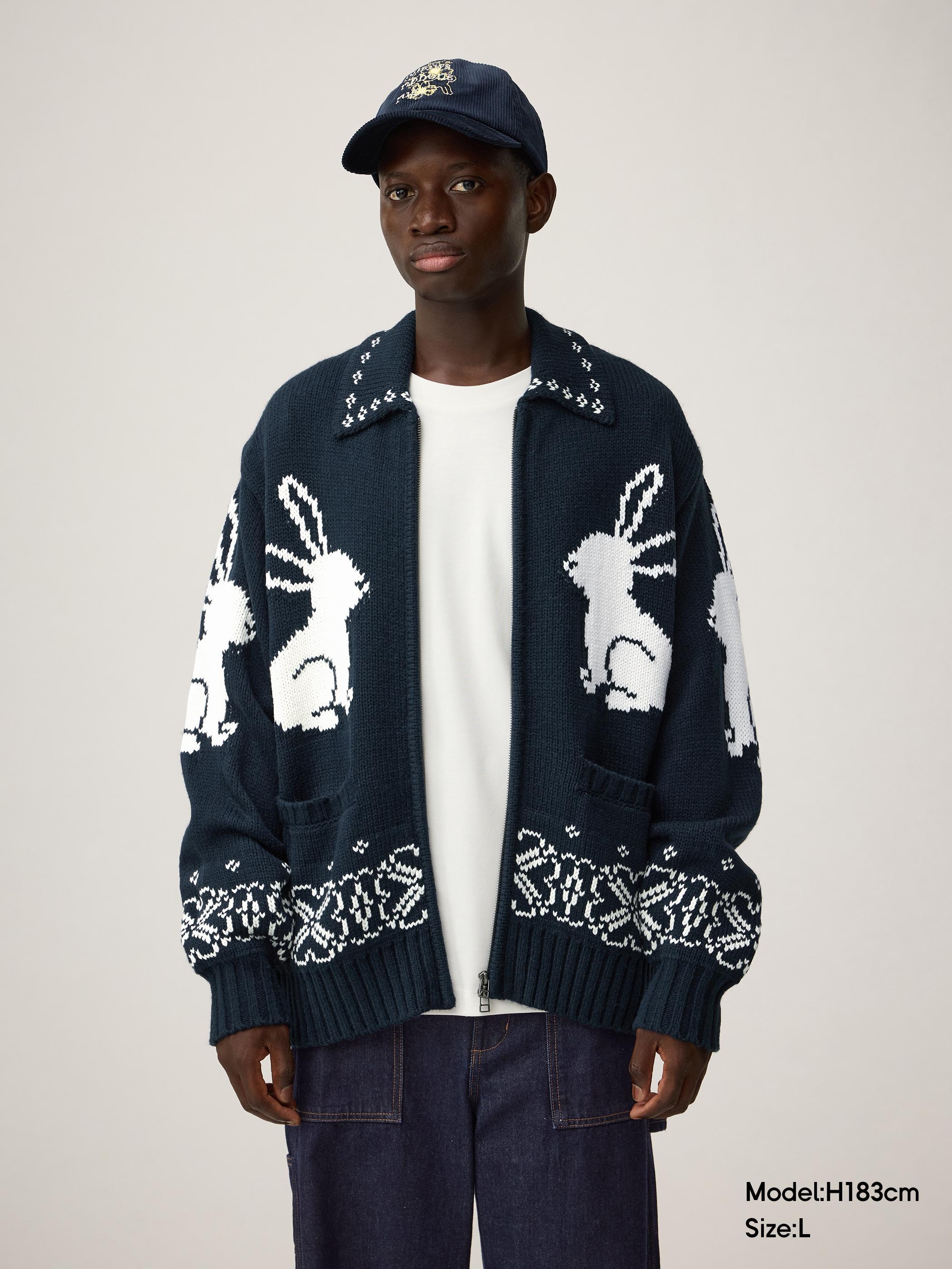 男裝Full-Zip Knitted Jacket/by rokh - GU香港
