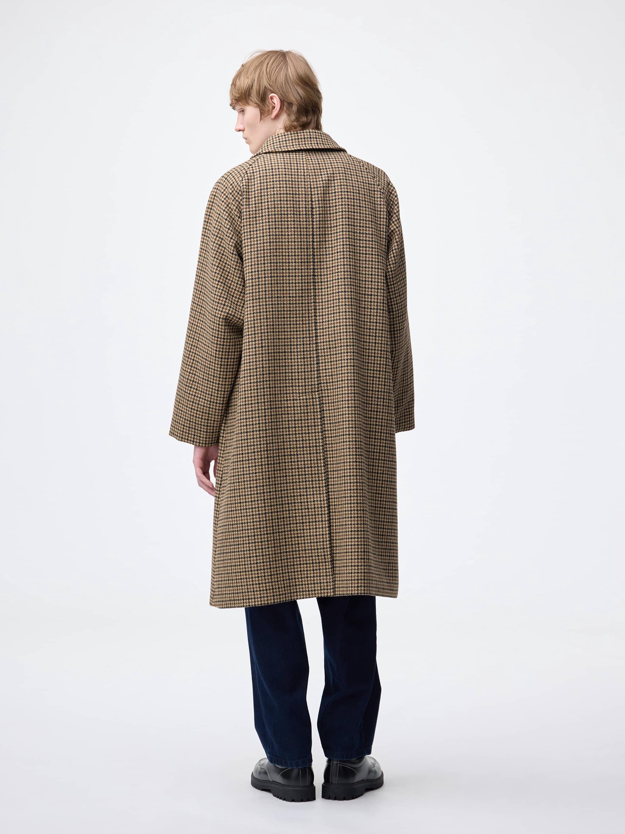 ジャケット・アウター FLAT MELTON CAMP COLLAR BALMACAAN COAT 男裝Cozy Melton Balmacaan Coat - GU香港