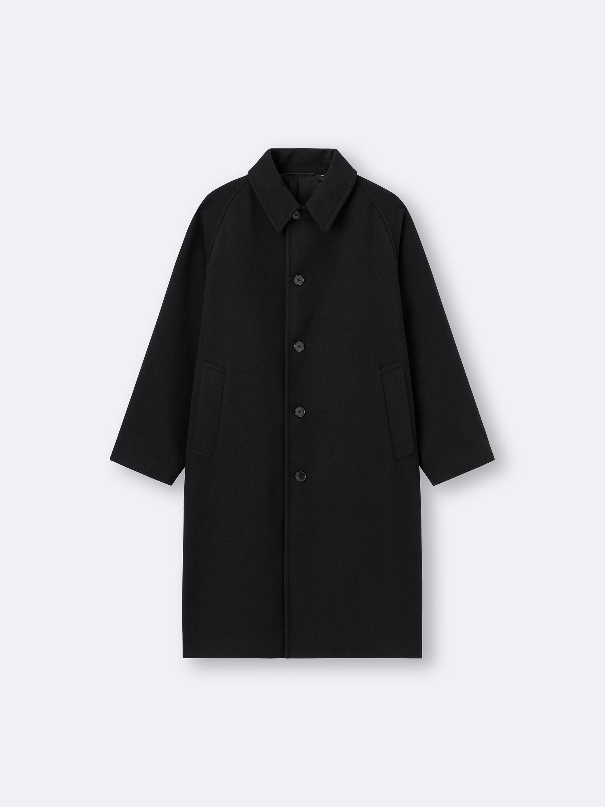 男裝Cozy Melton Balmacaan Coat - GU香港