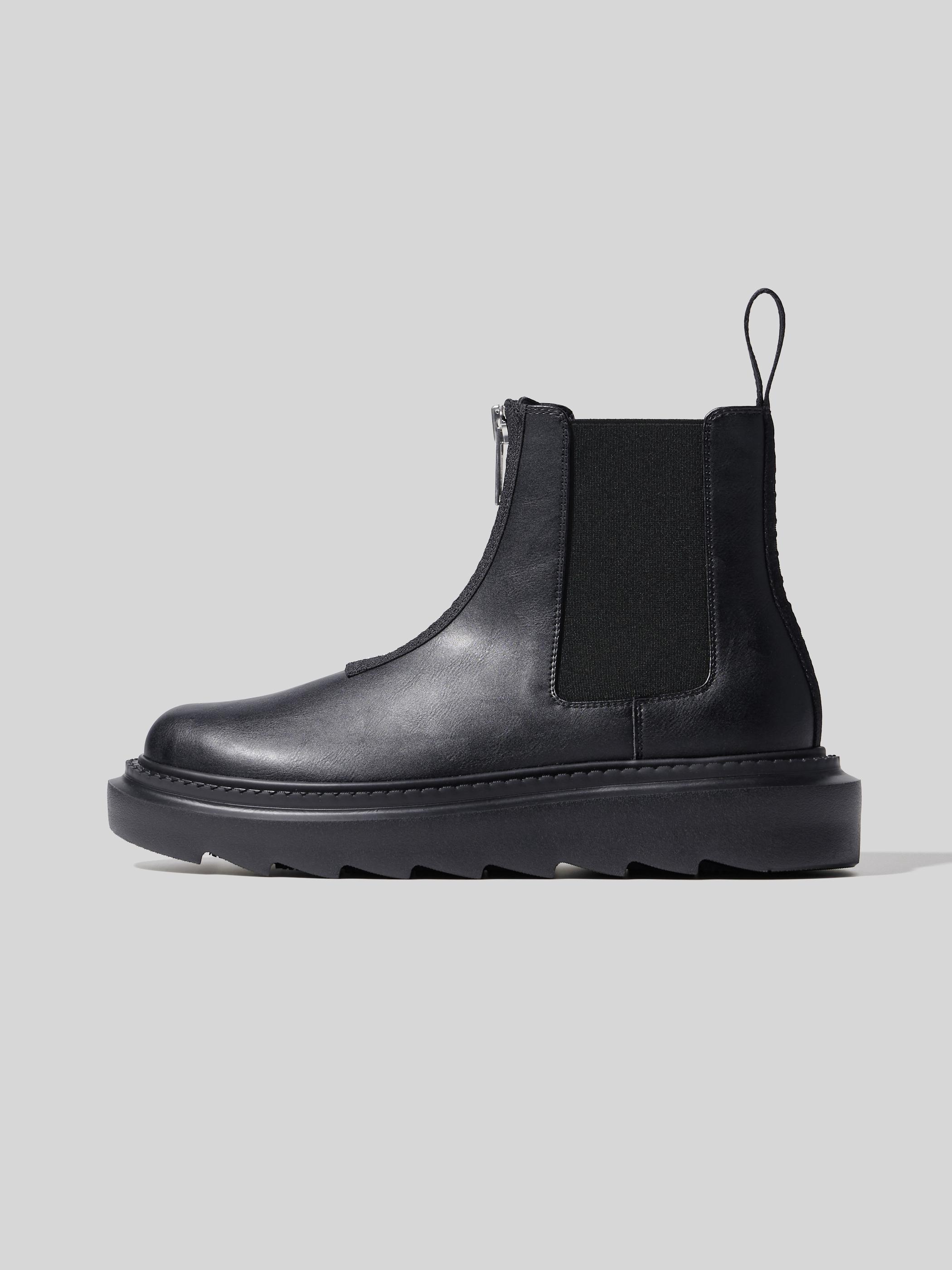 GU ハーフジップブーツ UNDERCOVER +X ブラック　25センチ 男裝Half-Zip Boots/UNDERCOVER - GU香港