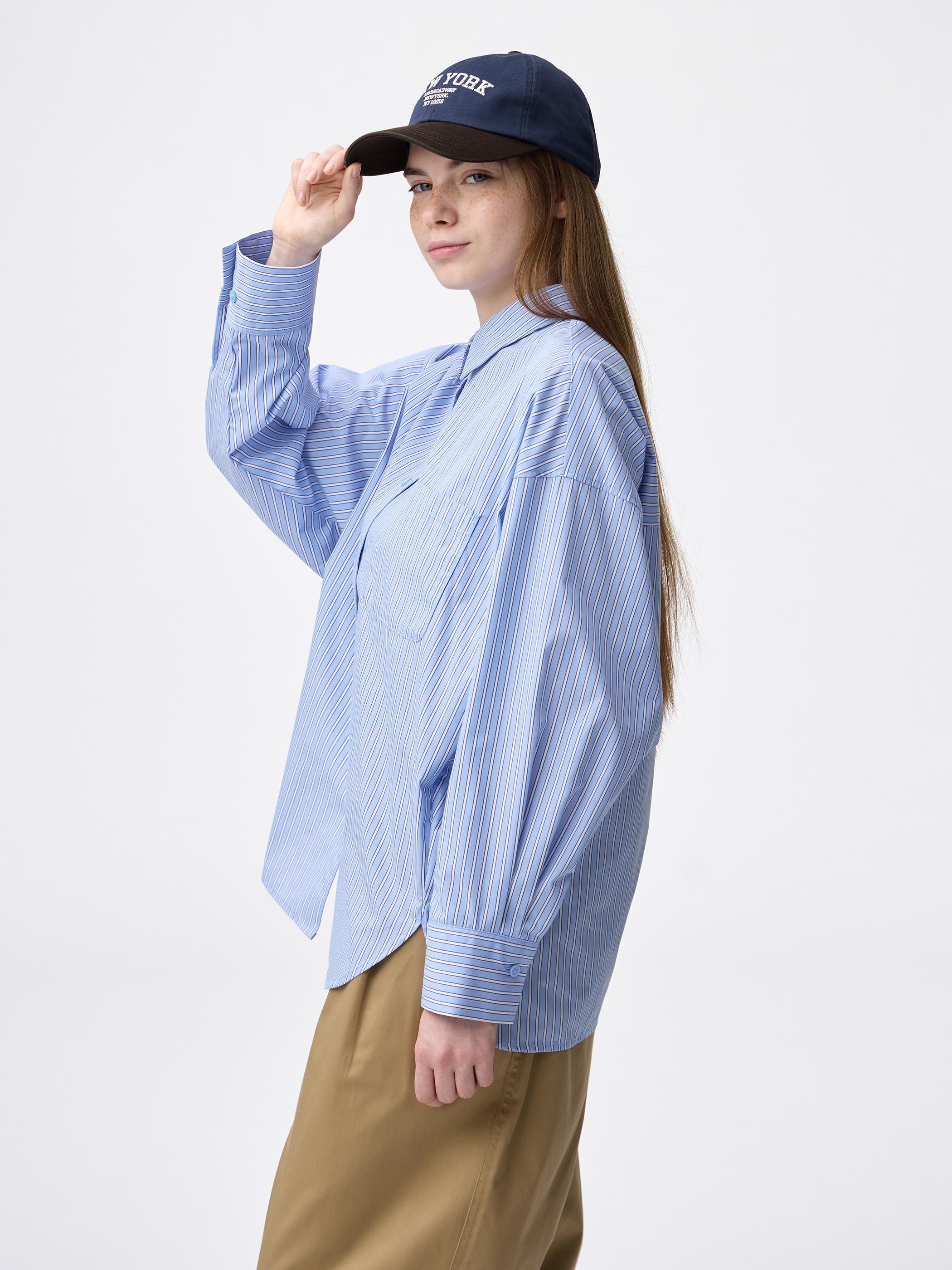 女裝Dolman Sleeve Striped Shirt - GU香港