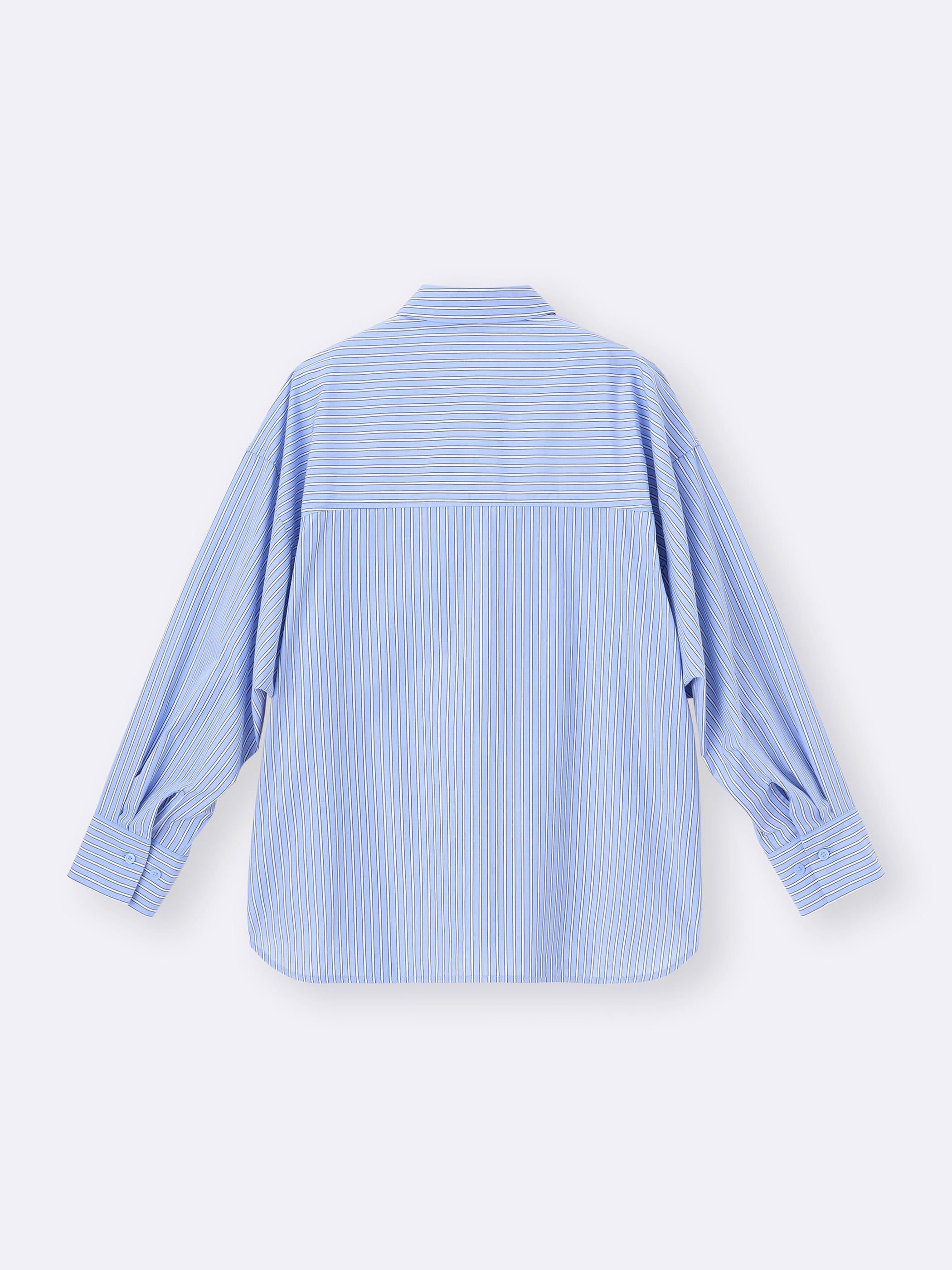 女裝Dolman Sleeve Striped Shirt - GU香港