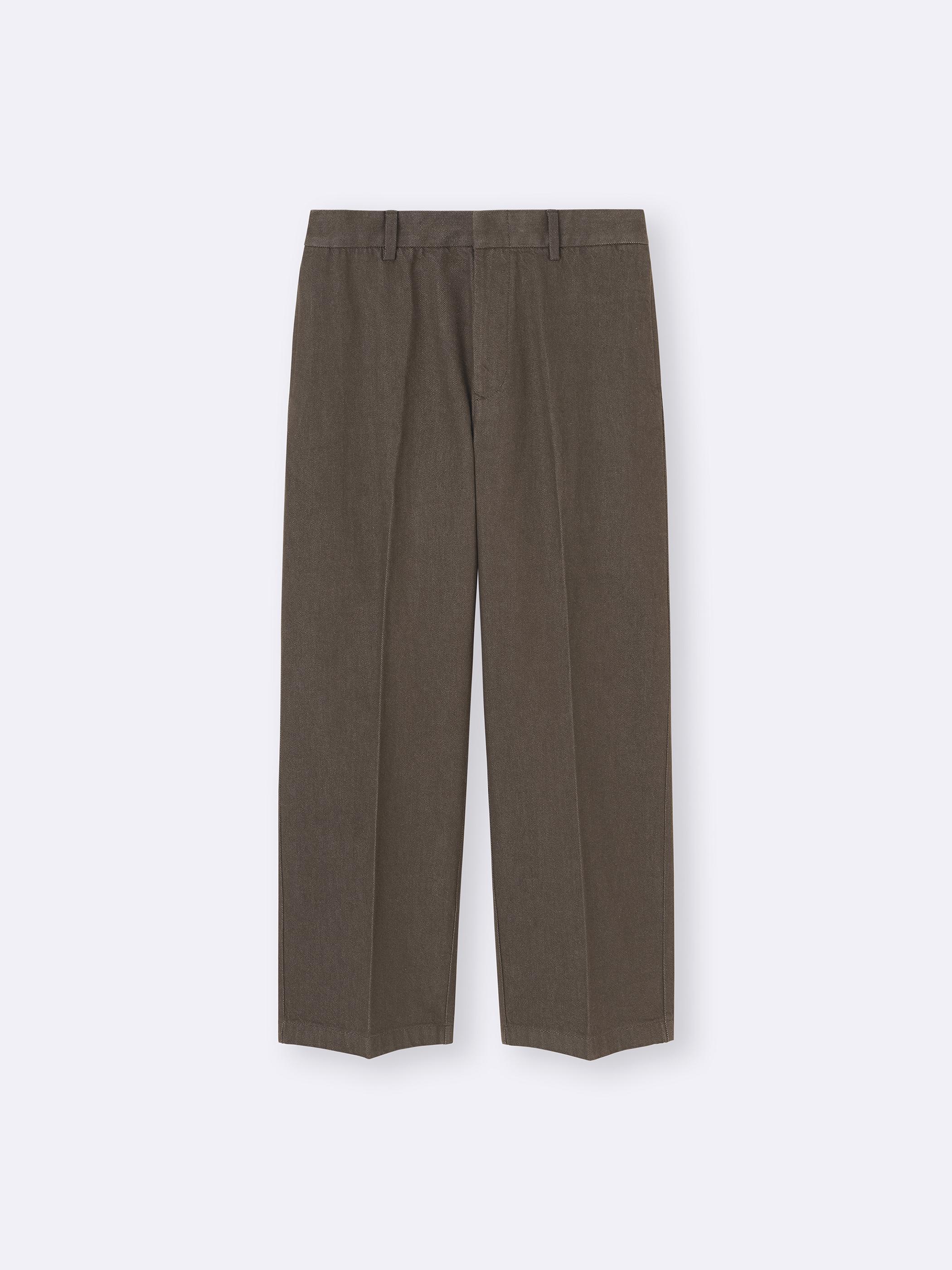 男女通用Twill Wide Straight Pants - GU香港