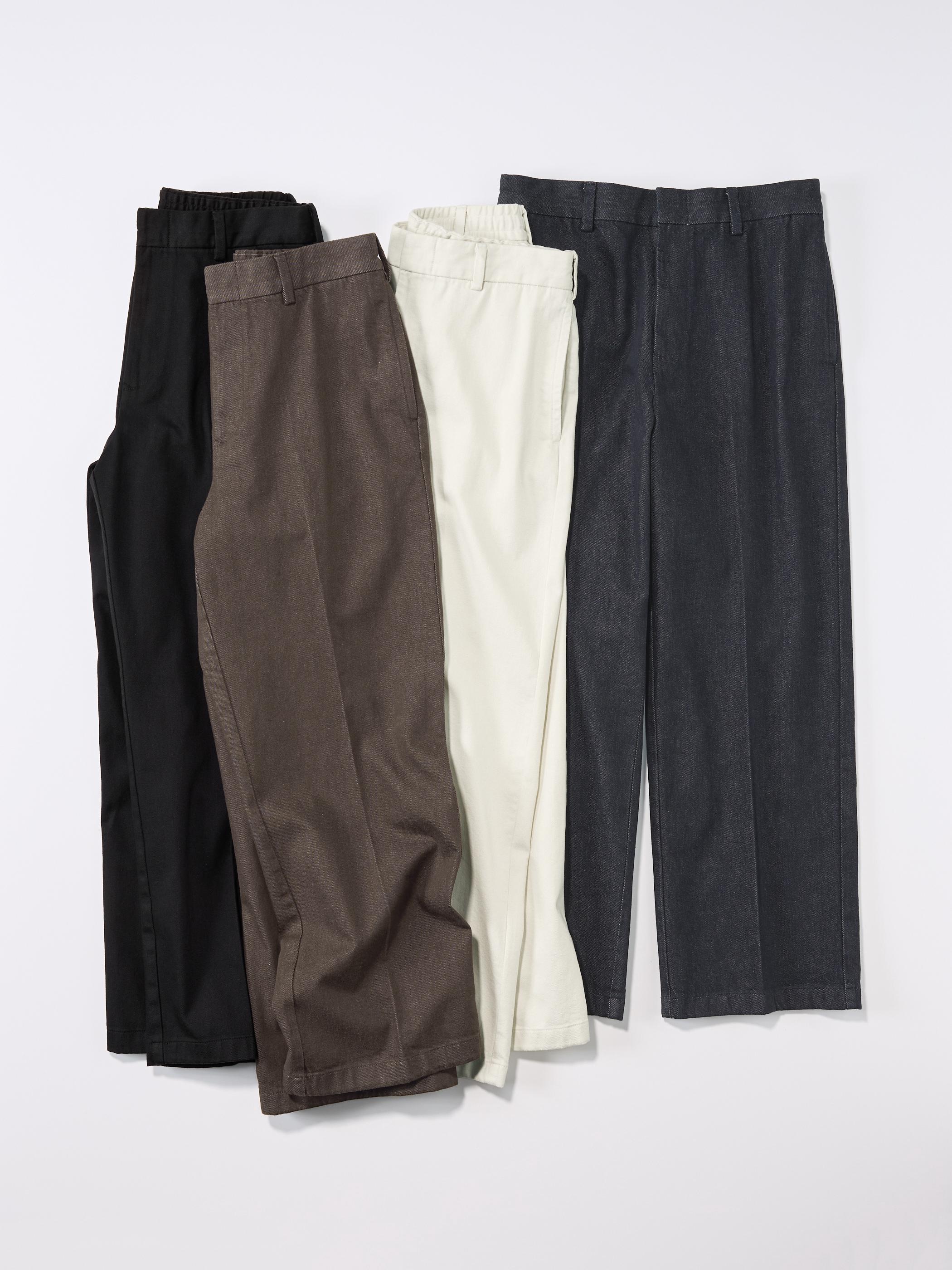 男女通用Twill Wide Straight Pants - GU香港
