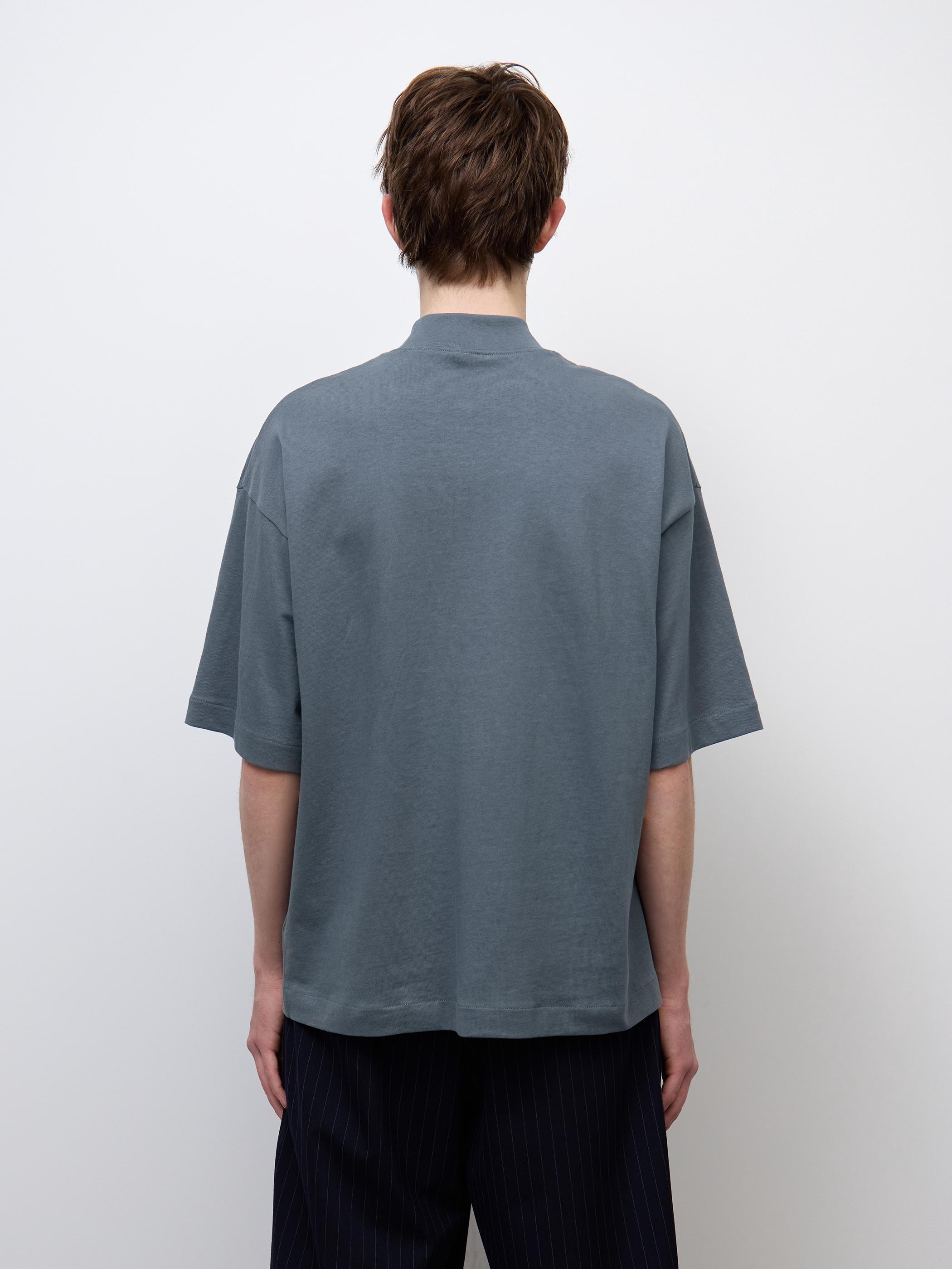 男裝Oversized Mock Neck T-Shirt/HalfSlv/ST - GU香港