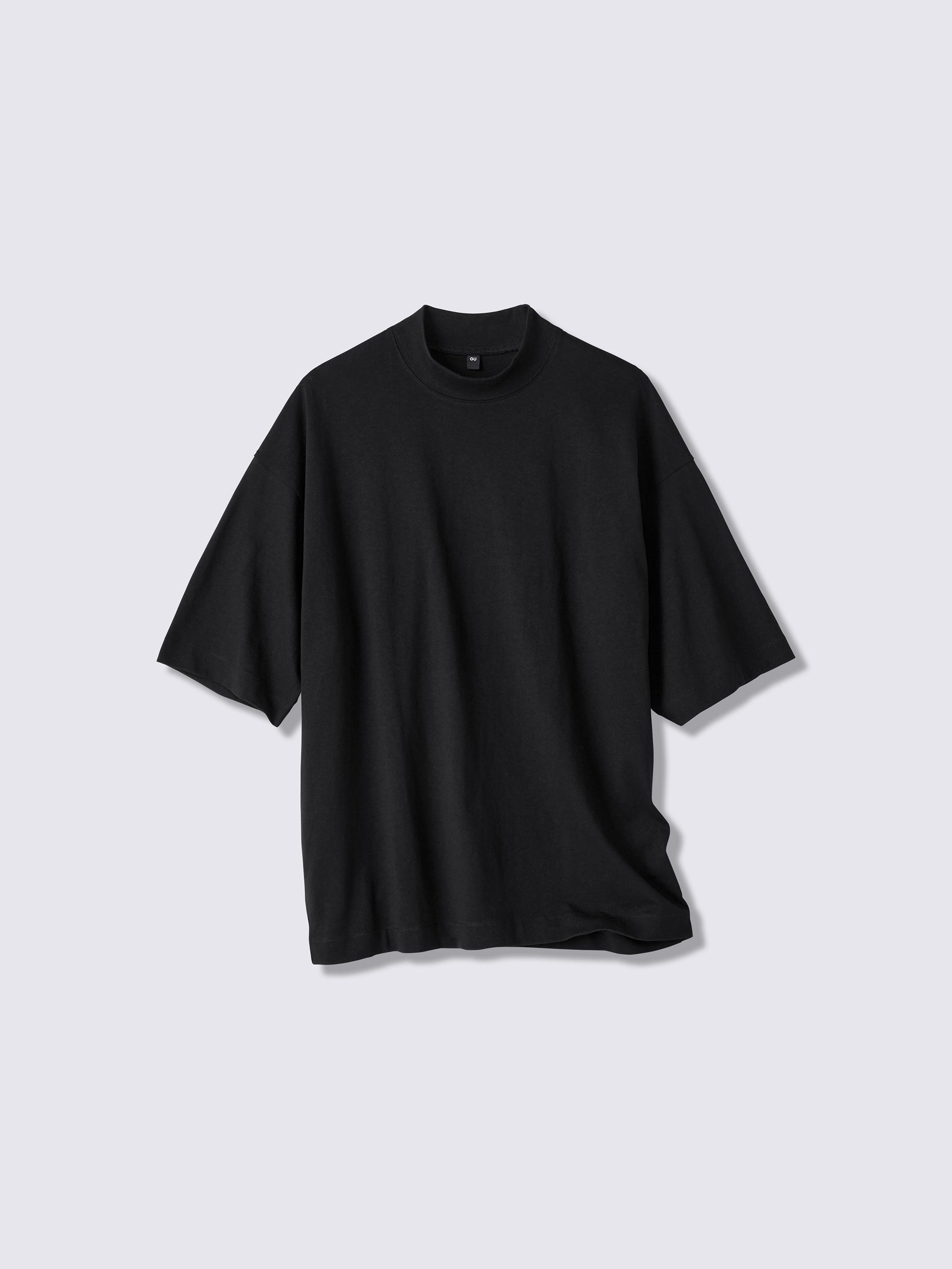 男裝Oversized Mock Neck T-Shirt/HalfSlv/ST - GU香港