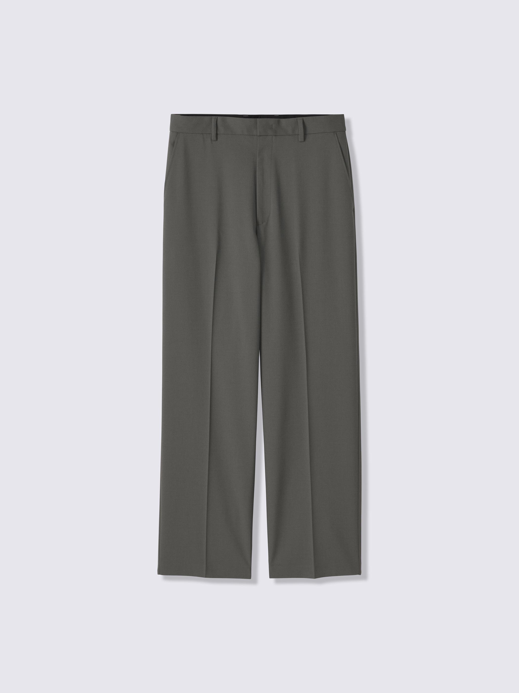 男裝Wide Straight Slacks/MN+EC 較長版- GU香港