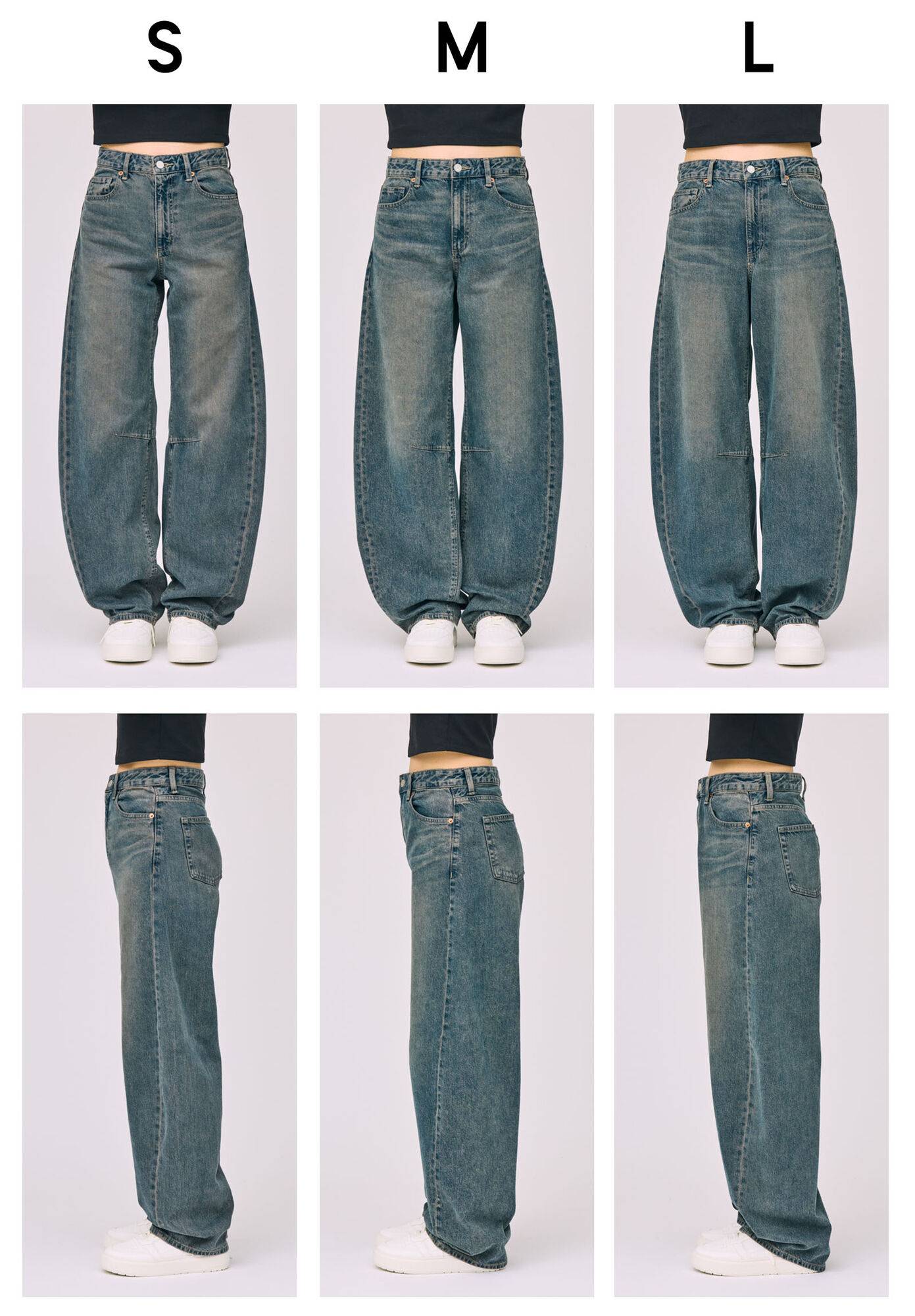 身長166㎝の着比べ画像