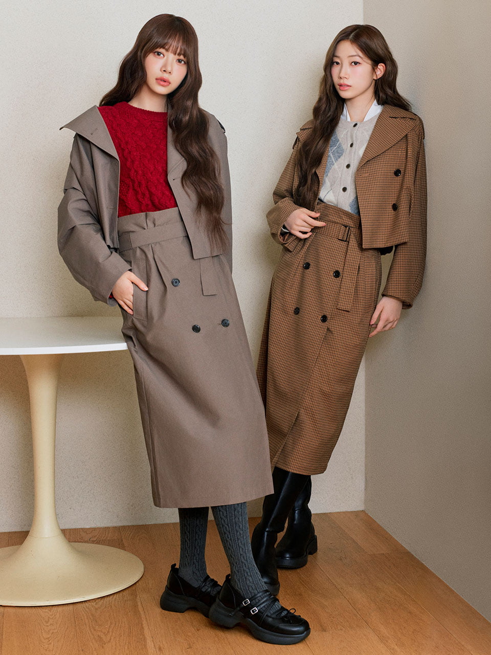 Trench Set Up (rokh) × Knit