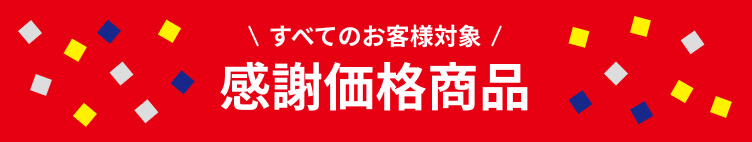 すべてのお客様対象 感謝祭限定価格商品