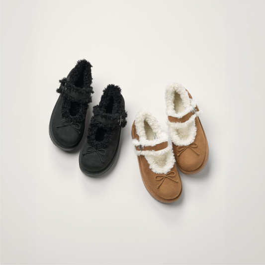 Faux mouton mary jane shoes by rokh