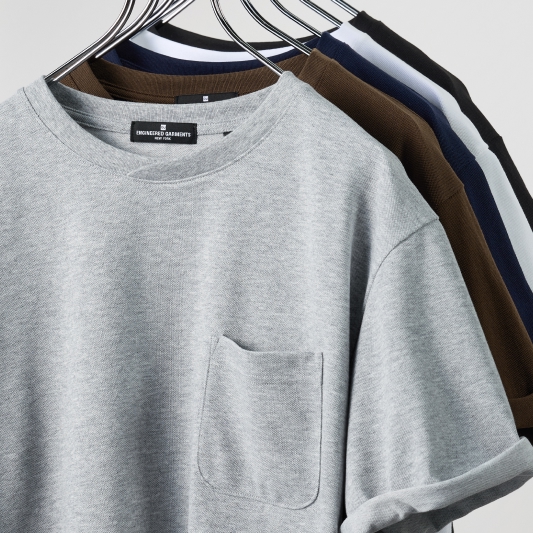 ドライカノコクロスネックT ENGINEERED GARMENTS