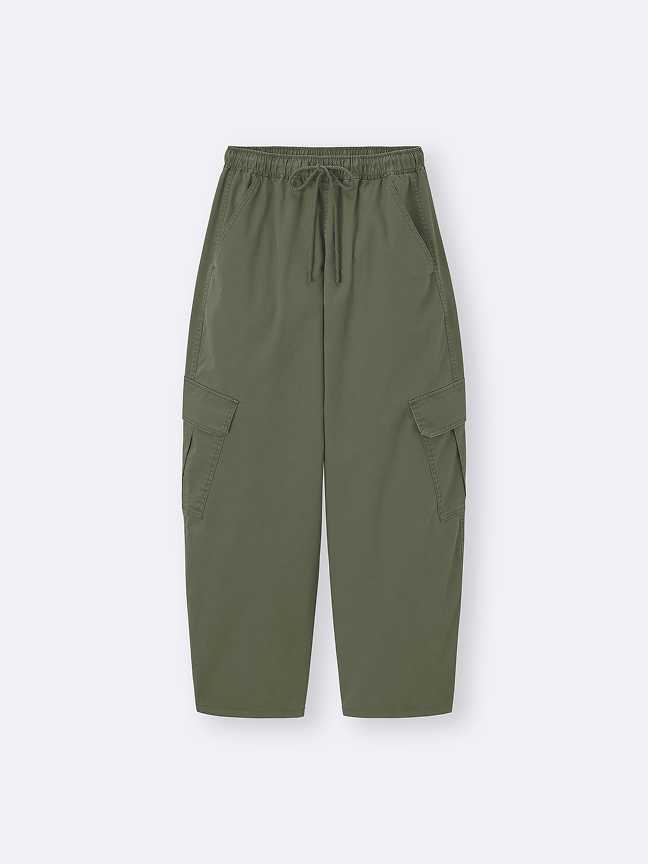 女裝BarrelAnkle工作錐形褲(稍長)