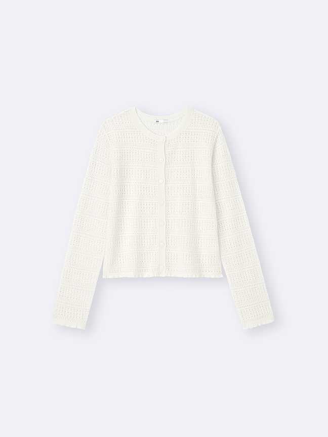 W's lacy stitch cardigan