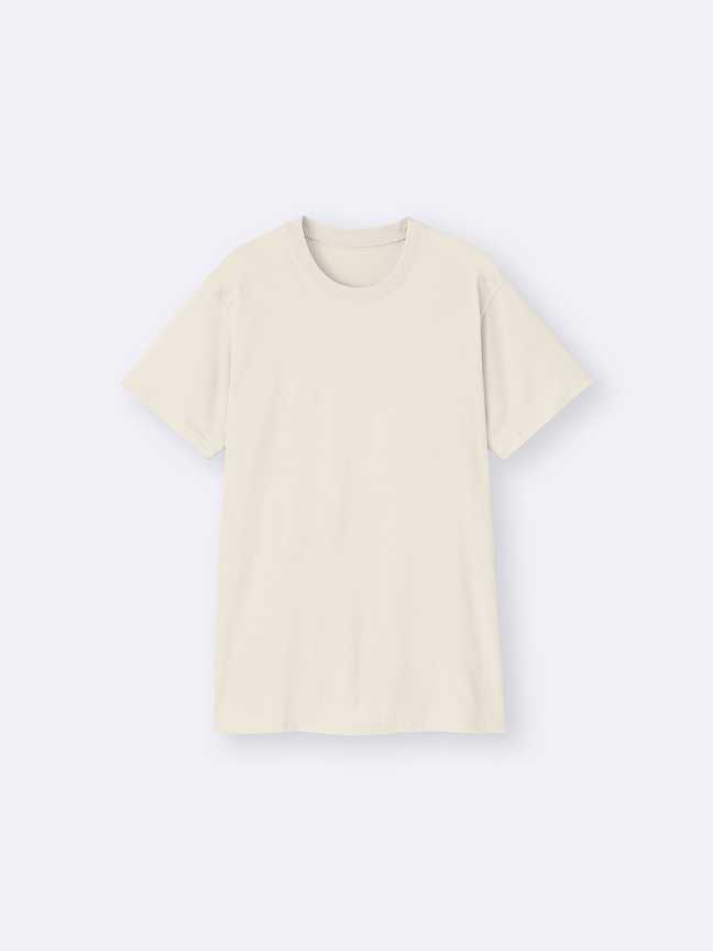 Cotton color crew neck T-shirt