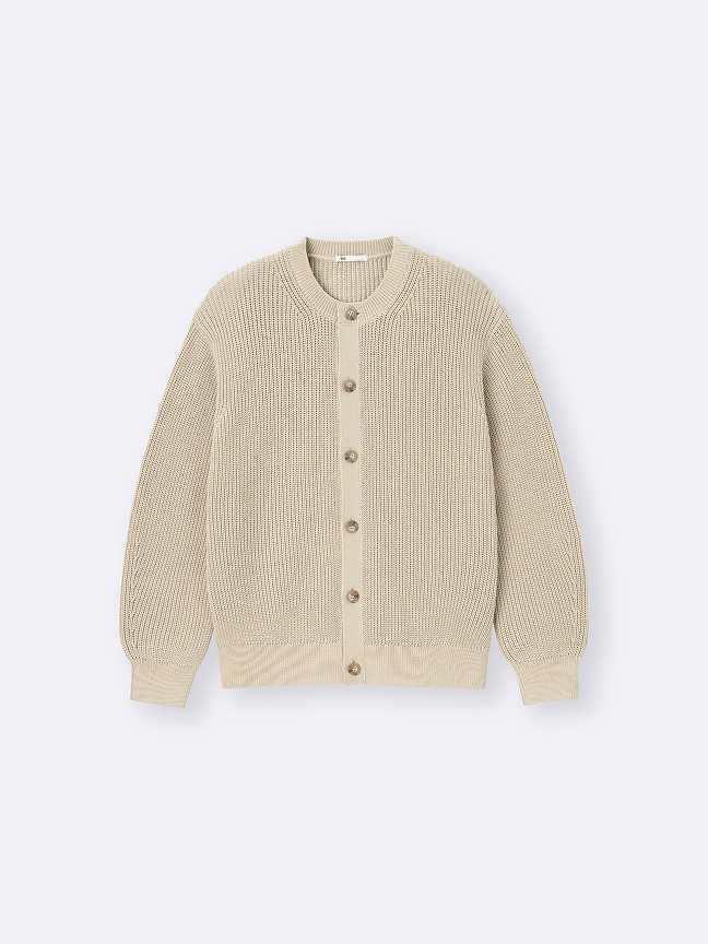 Lily yarn crew neck cardigan