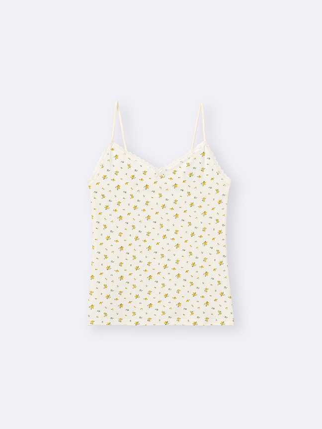 W's cotton blend camisole/dry/flower