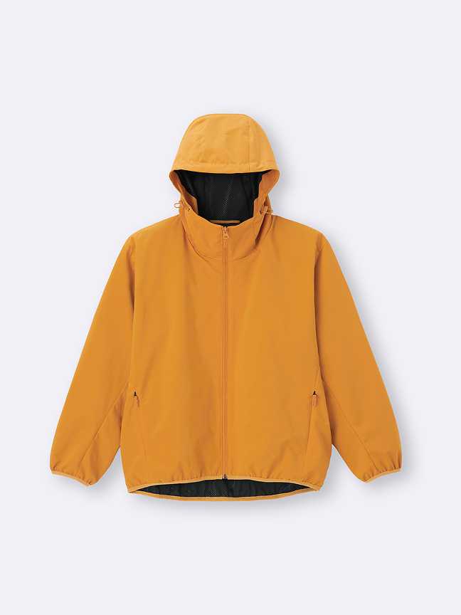Windproof shell parka