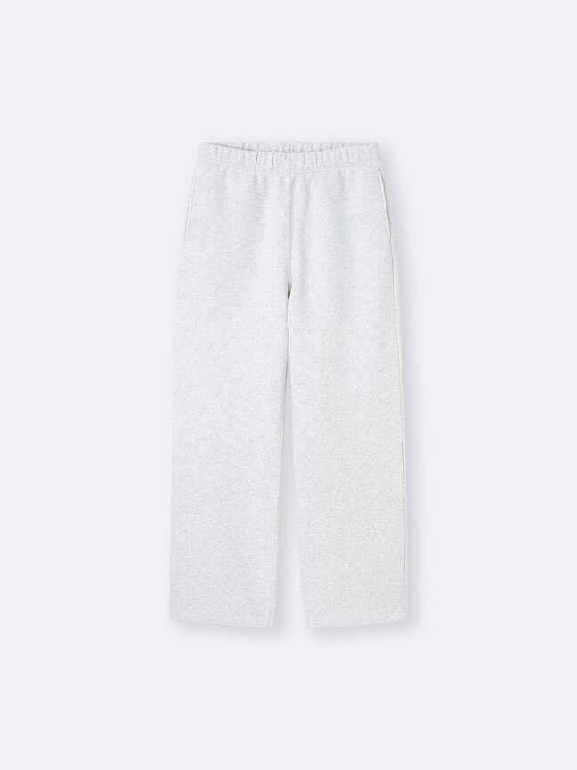 Heavy weight sweat wide straight pants