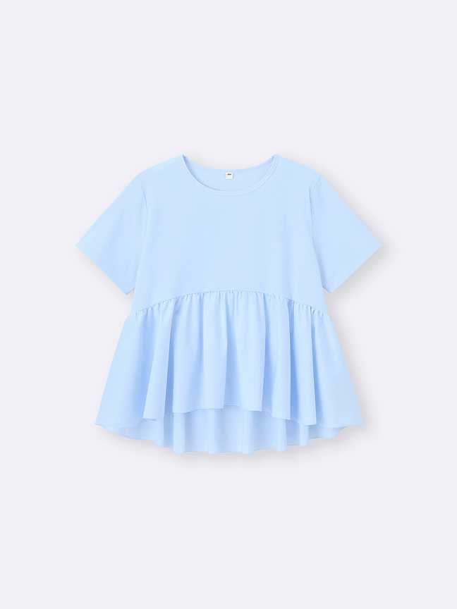 W's woven combination T-shirt