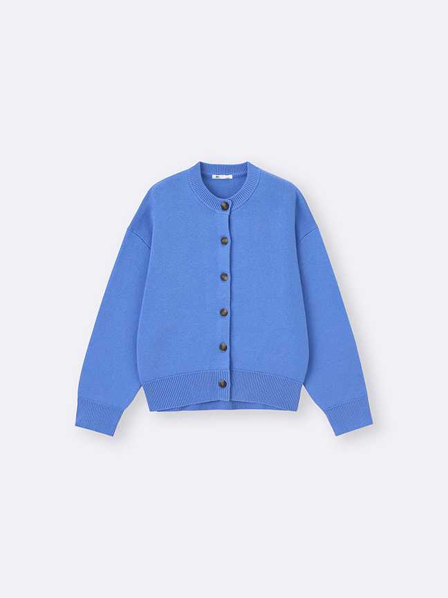 Sweat Look Knit Dolman Sleeve Cardigan