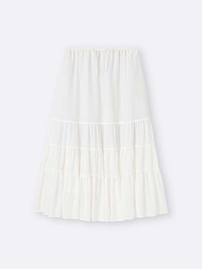 Tiered Flared Skirt