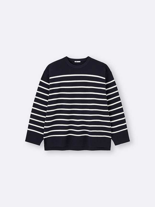 Milano Ribbed Panel Striped Sweater