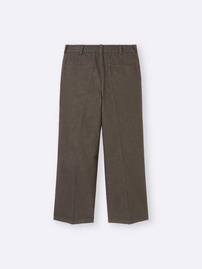 Twill Wide Straight Pants/long