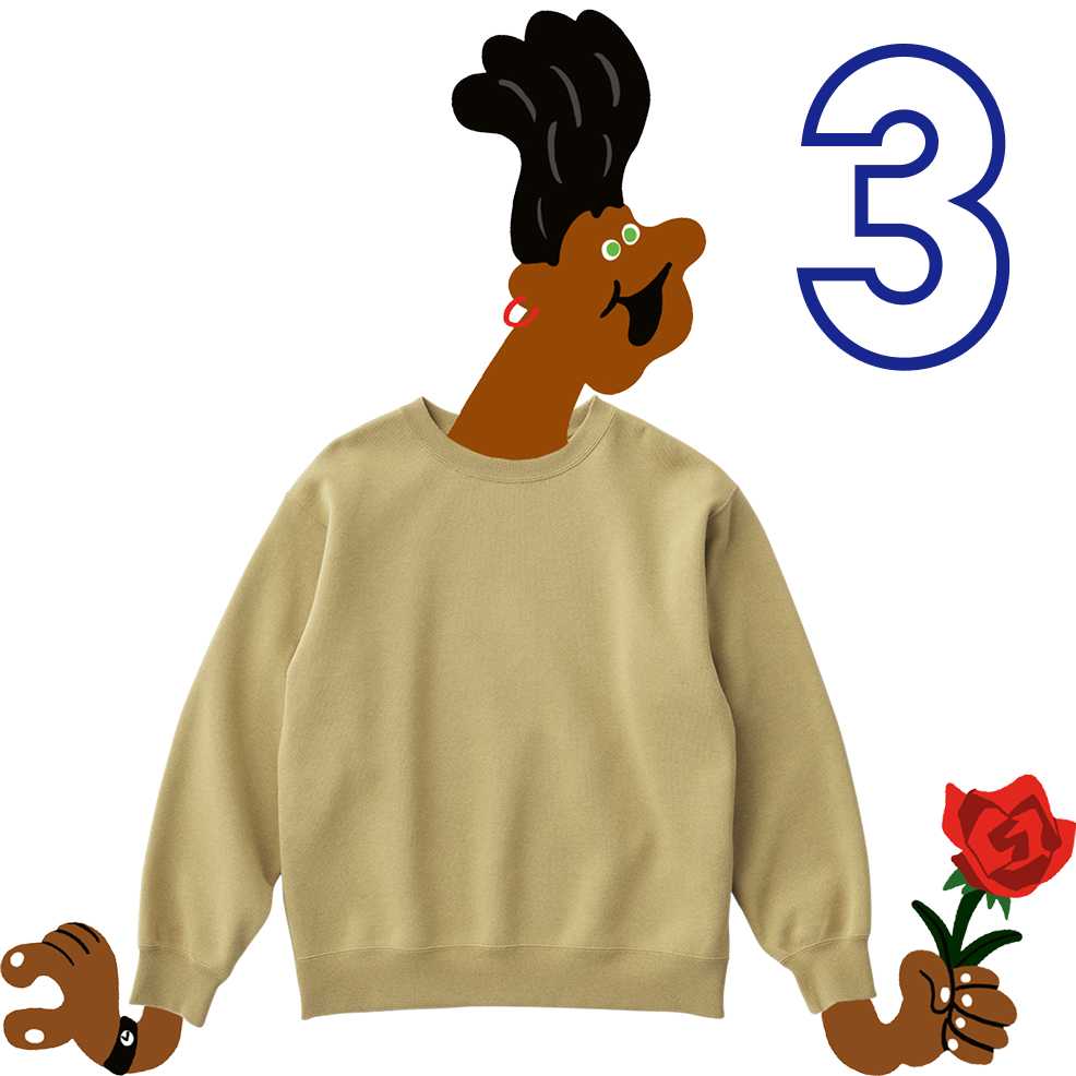 3. MEN ヘビーウェイトスウェットプルオーバー