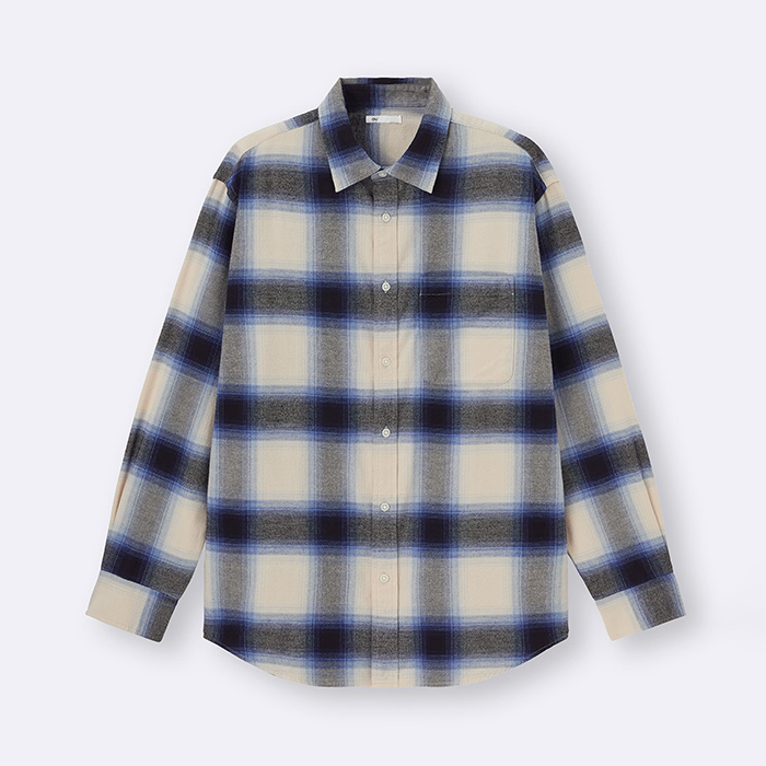 ユニセックス フランネルシャツ（チェック1）