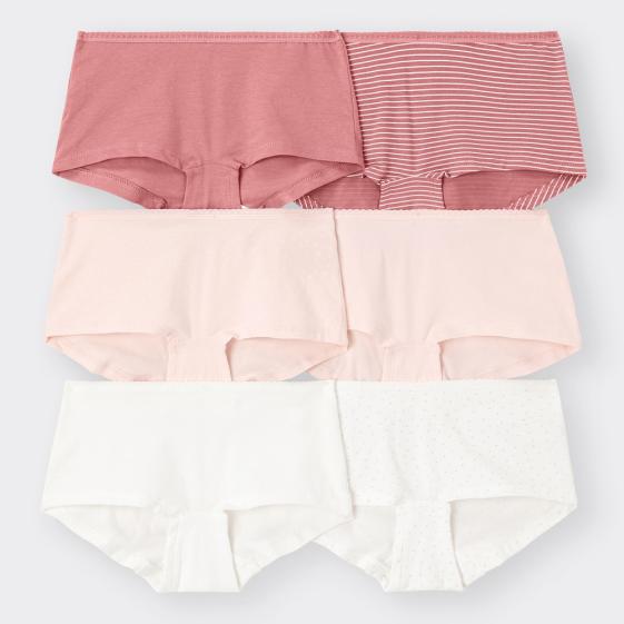 女裝 高含棉平口內褲6件裝 | UQ 搜尋