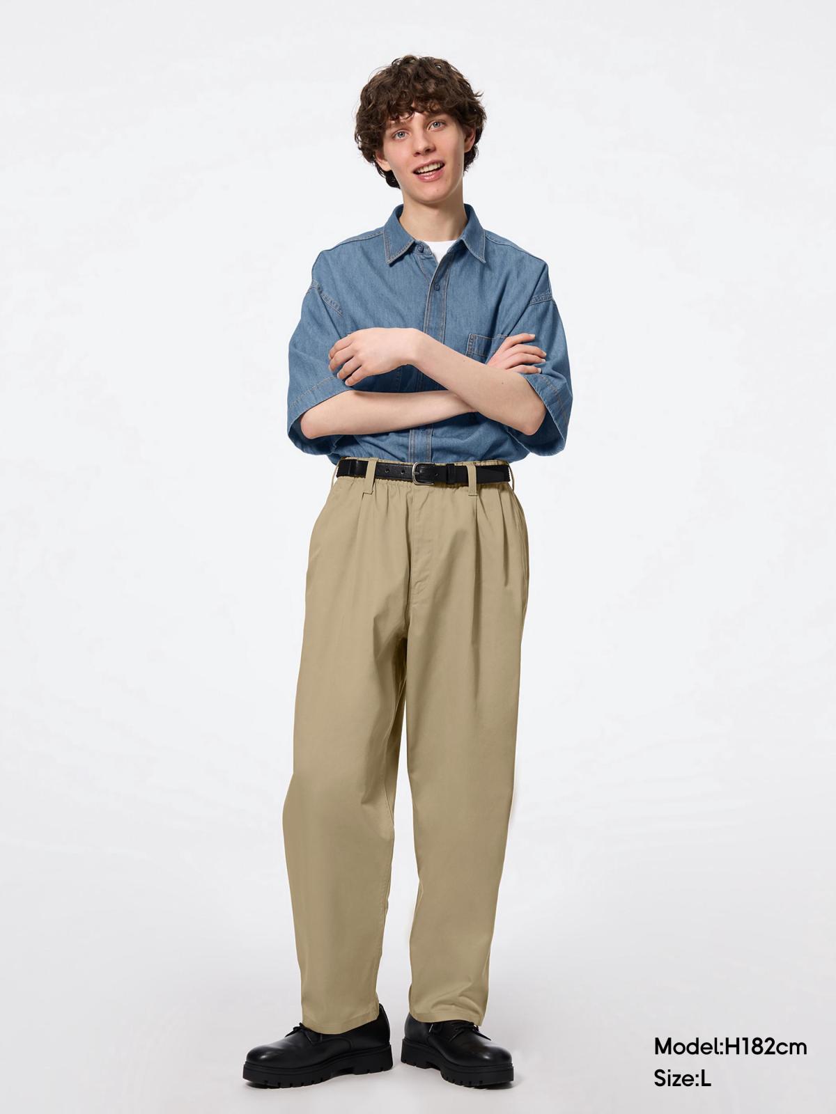 男裝 男女適穿 卡其Carrot長褲NTQ