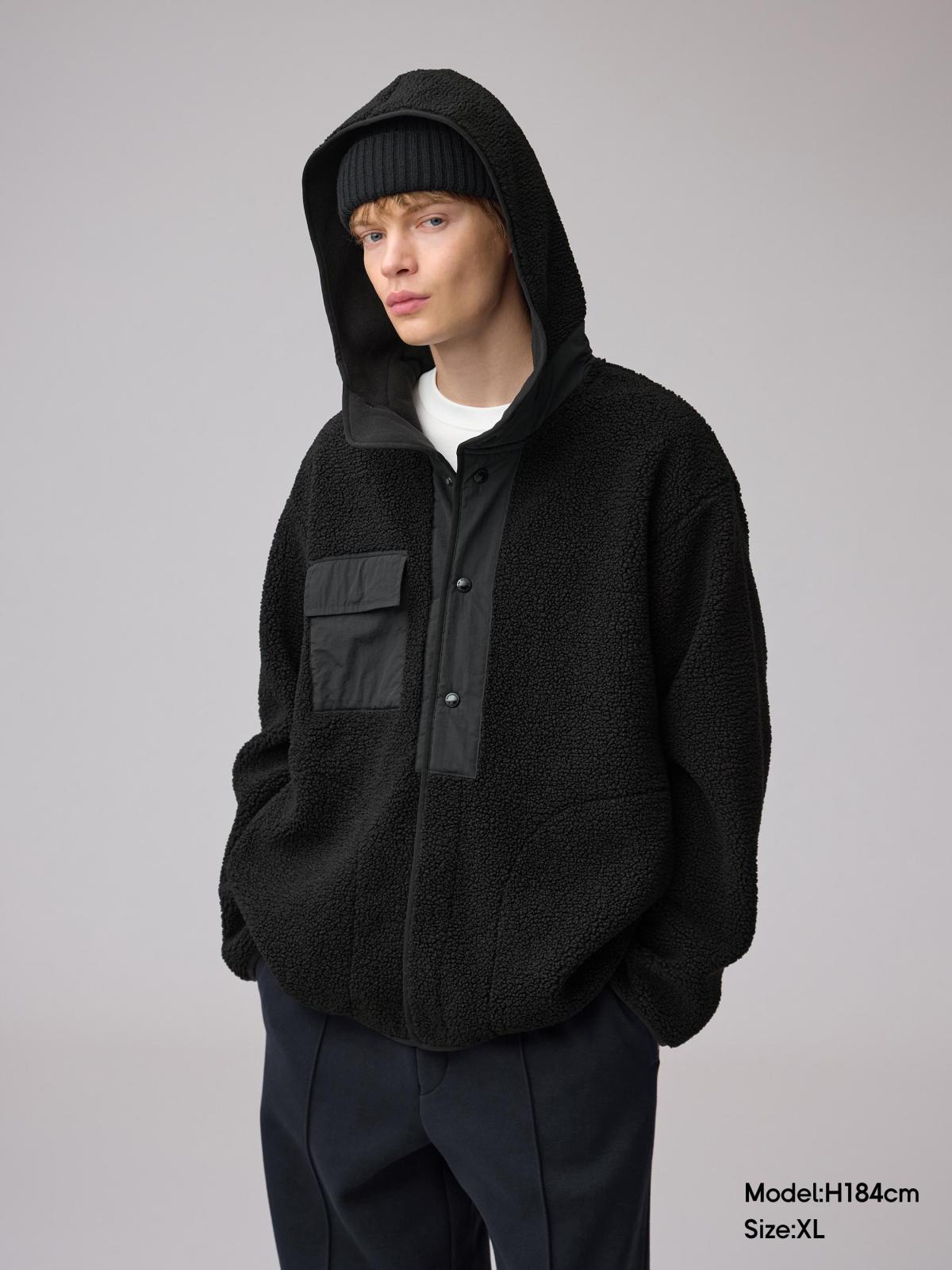 刷人造毛連帽外套 ENGINEERED GARMENTS1