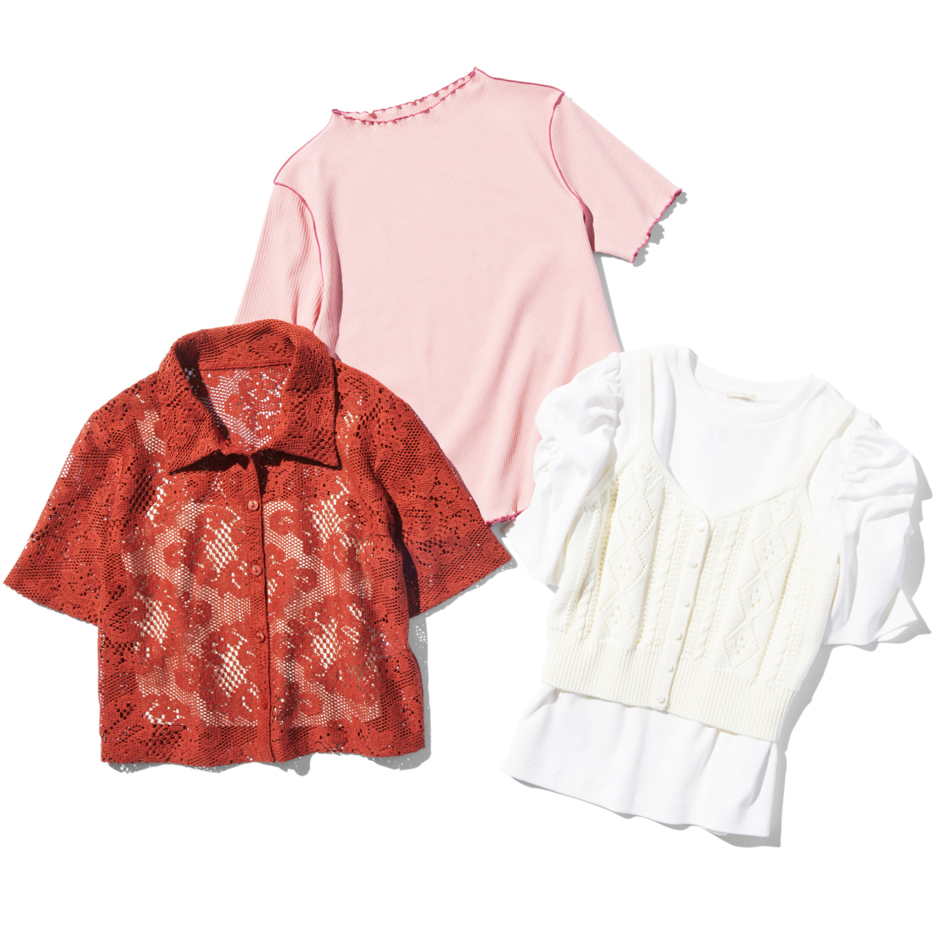 今年らしい<br class="u-only-pc">コンパクトな<br class="u-only-sp">シルエットの<br class="u-only-pc">トップスが勢ぞろい