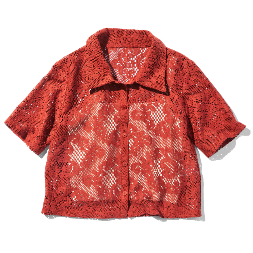 レースコンパクトシャツ